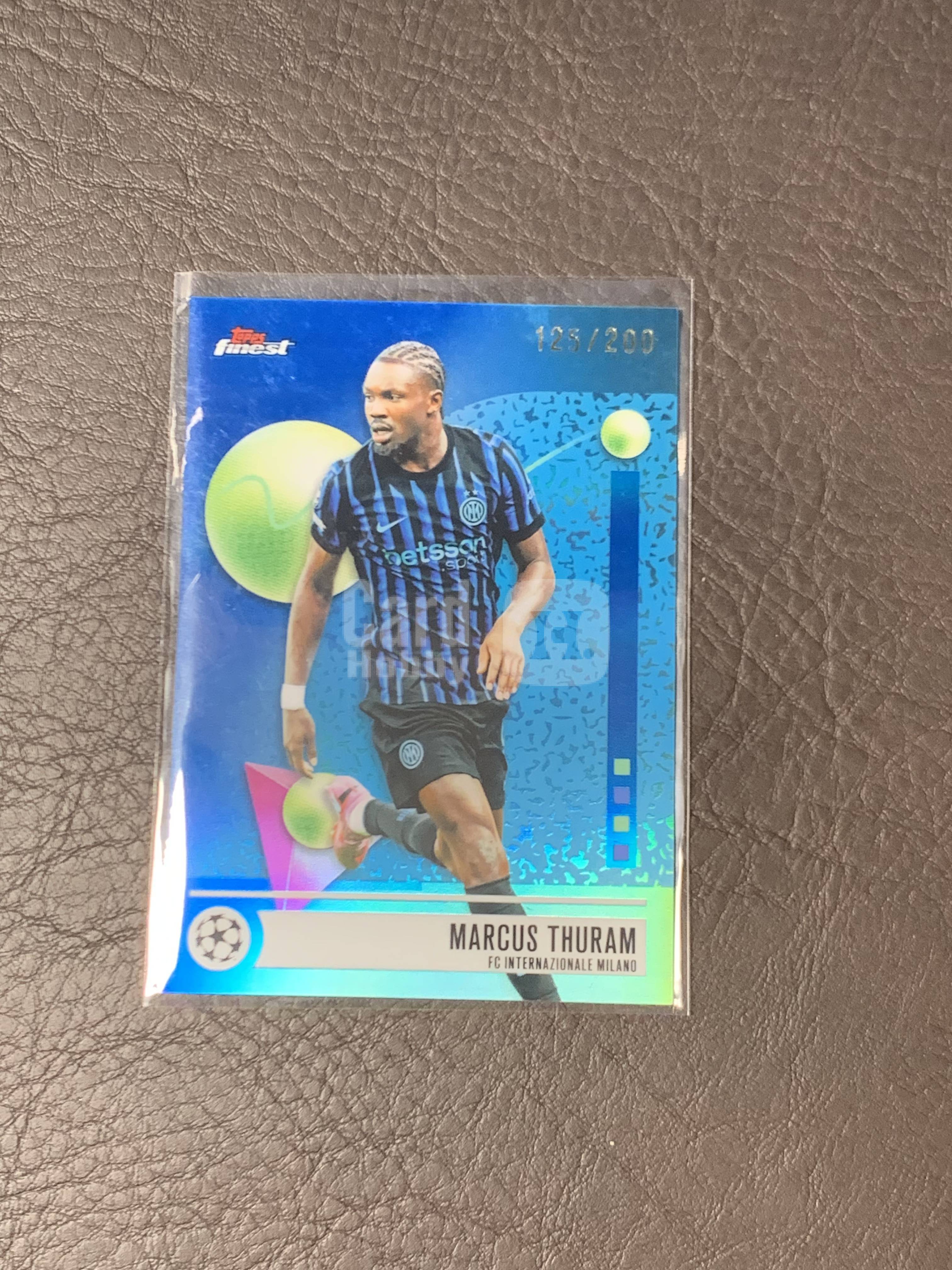 2026 Topps Finest Marcus Thuram #24 欧冠 Base /200编 图拉姆 蓝折