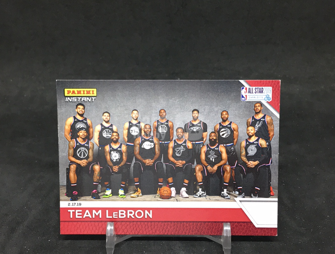 【DC拍卖】4.30 2018-19 Panini Instant 勒布朗队 2019 夏洛特全明星合影卡 /399 限量收藏球星卡