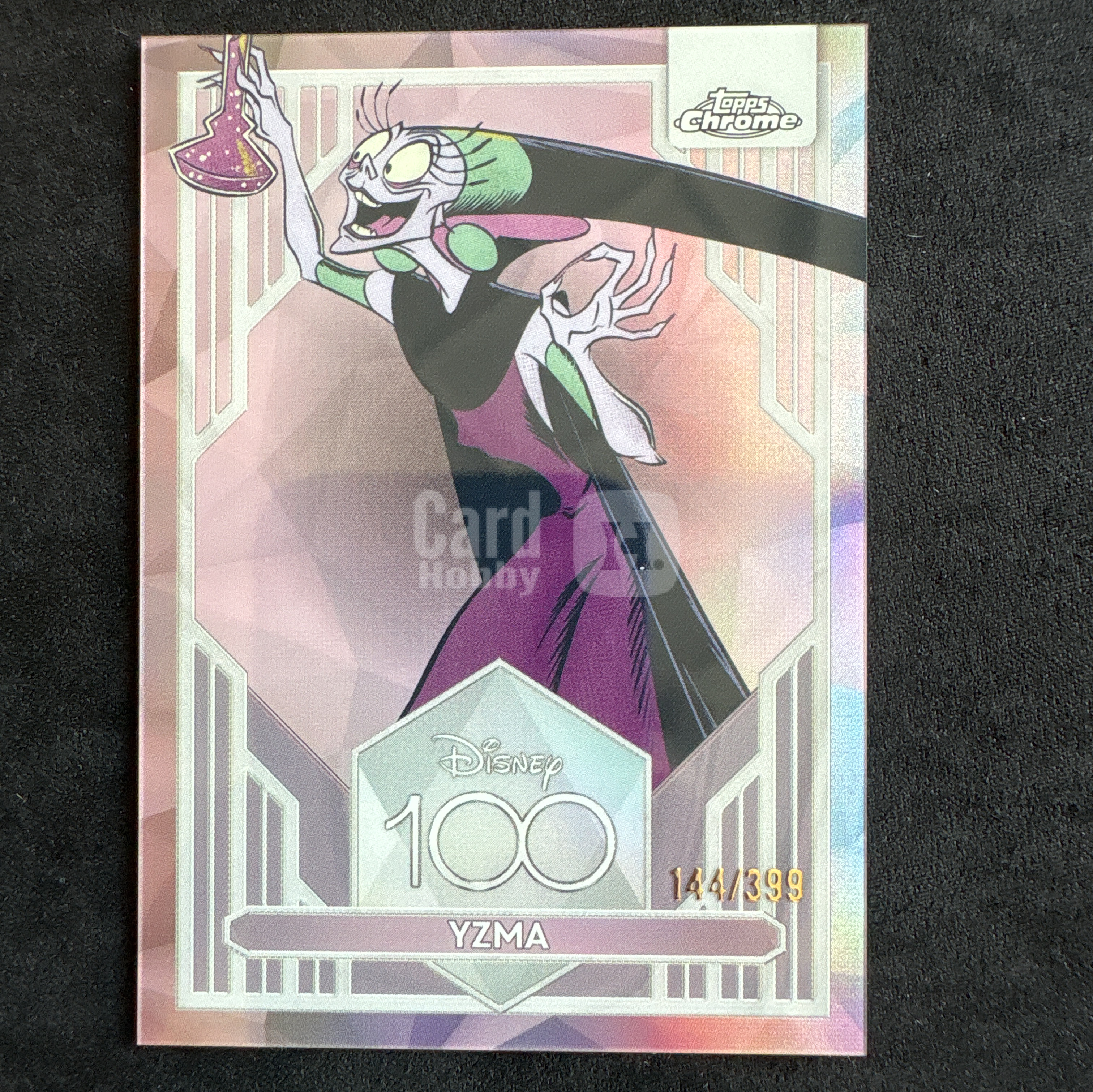 【十一拍卖】2023 Topps Disney100 Chrome 迪士尼100周年 元年TC Yzma 伊兹马 伊斯玛 变身国王 粉折 折射 399编 微瑕 只合当日运费