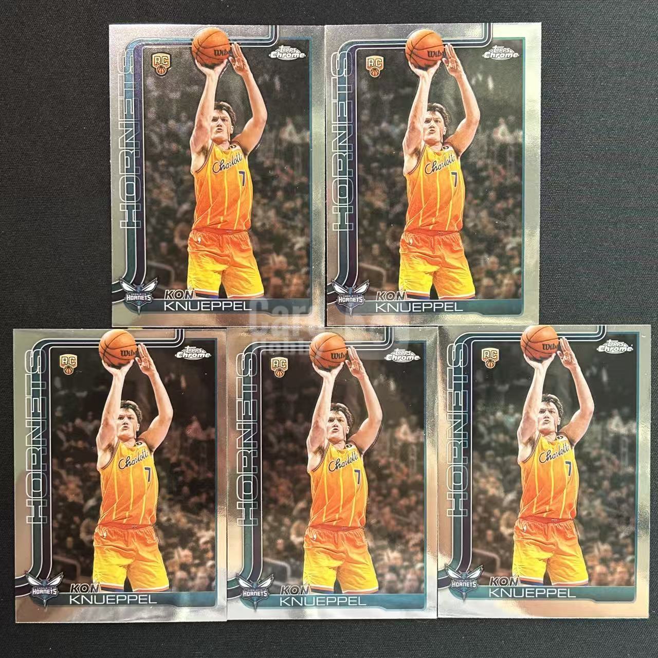 【阿泽代卖】2025-26 Topps Chrome Update Tcu Kon Knueppel 黄蜂 新秀 RC 康 克努佩尔 kk 正base 5张lot 打包 选图巨帅 细节如图-李哥
