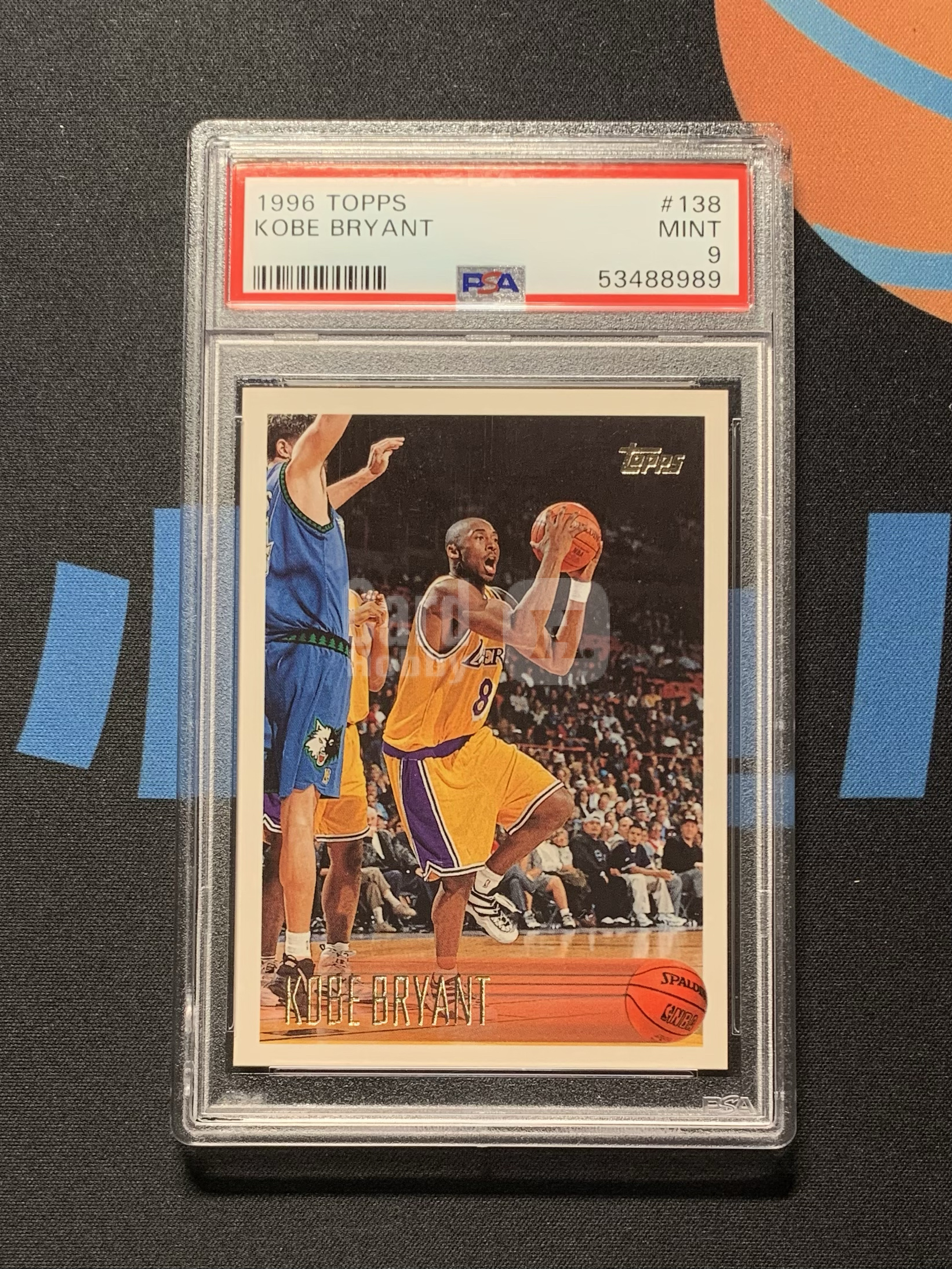 1996-97 Topps Rookie Kobe Bryant RC 湖人 科比 布莱恩特 正新秀RC 最正一版Rookie 专收投资必备 评级 PSA9 高分难得 请仔细阅读描述 小鱼儿