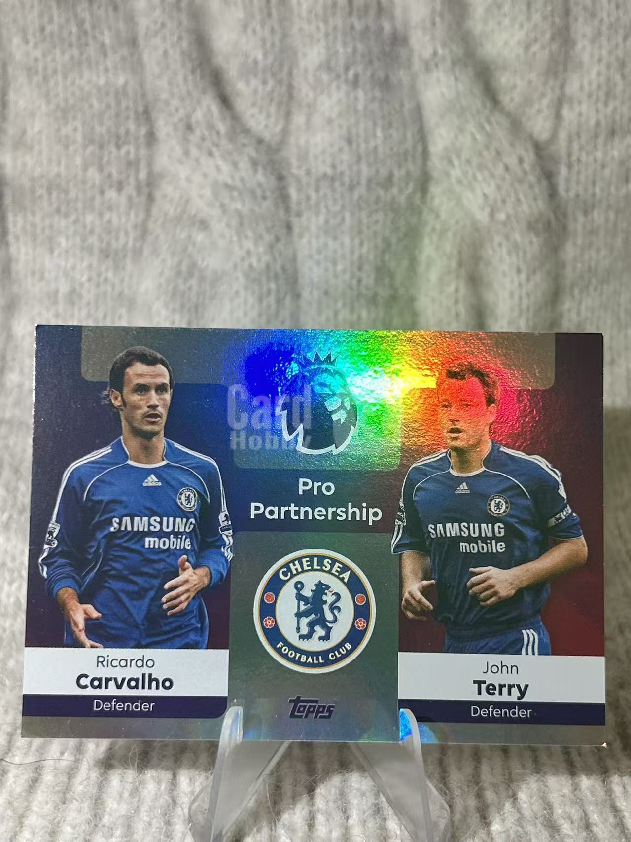 2024 Topps Chrome Ricardo Carvalho & John Terry 里卡多・卡瓦略 & 约翰・特里 - 效力切尔西,铁血蓝军经典中卫组合,防守稳固默契十足,凑套必备