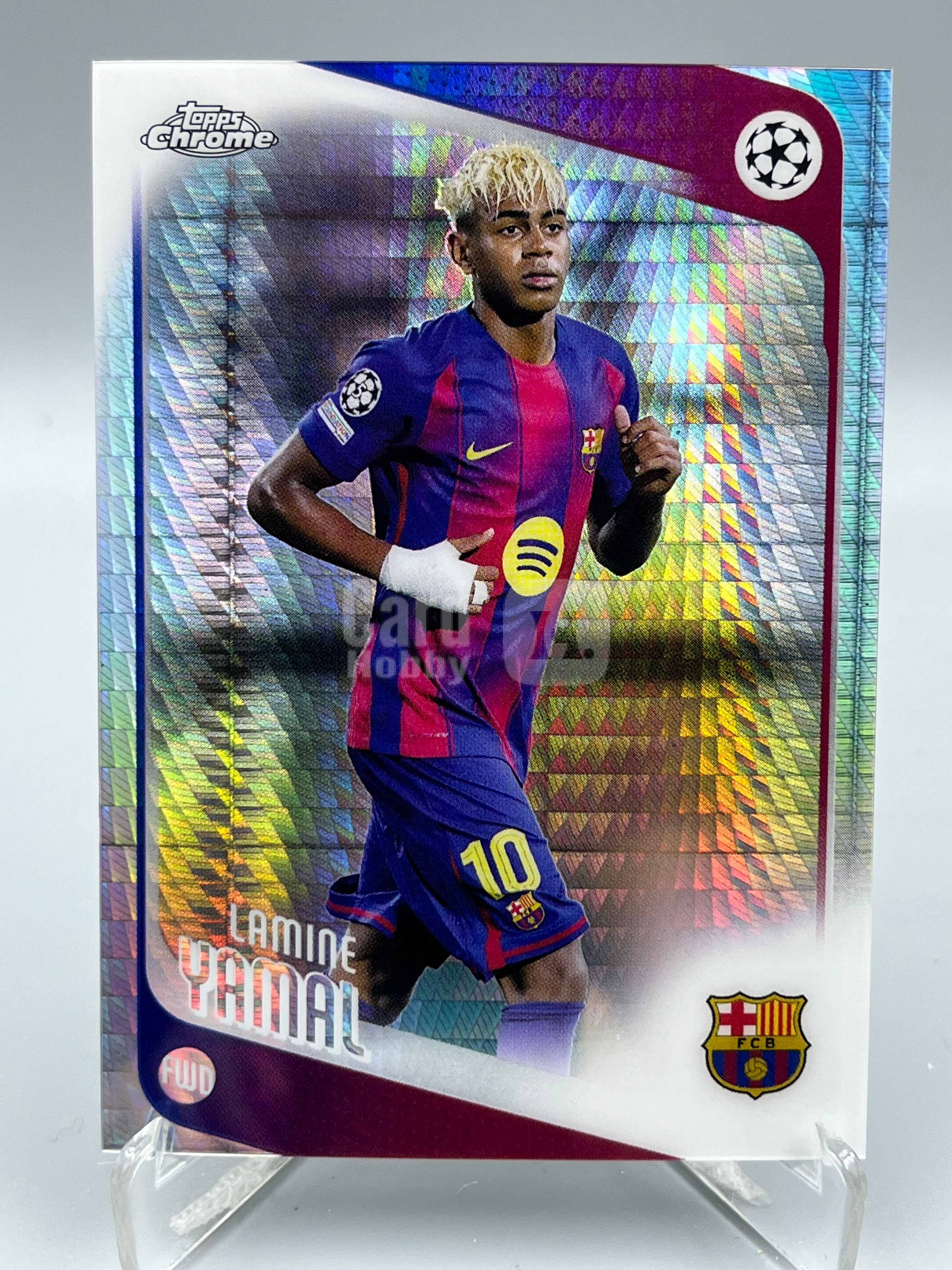 2026 Topps Chrome Lamine Yamal 欧冠欧战TC 拉明 亚马尔 西班牙 巴塞罗那 巴萨 世界杯冠军 官方金球回购计划 银脉冲折【暴富 仇总】t125