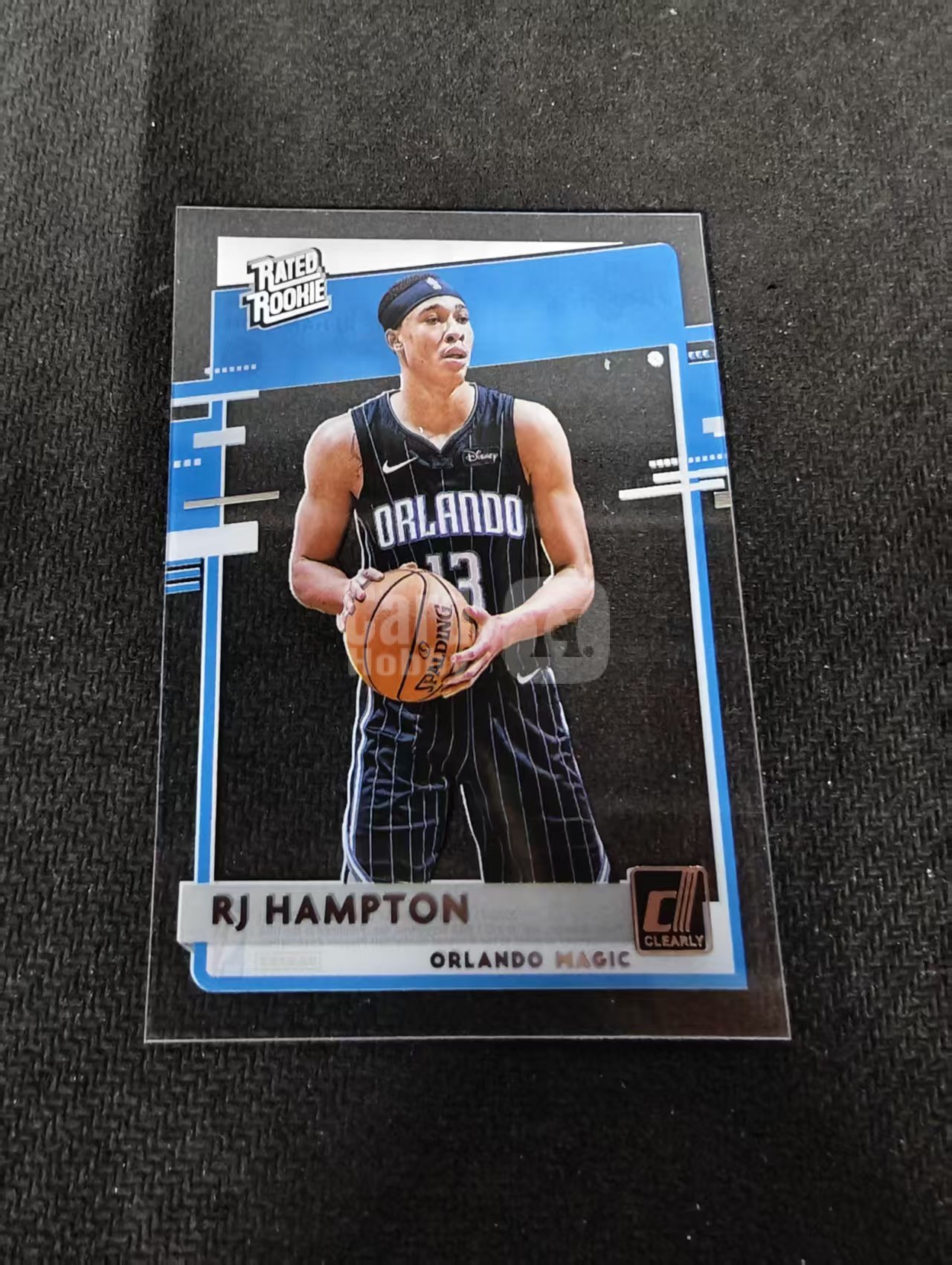2020-21 panini donruss rj hampton 杜蕾斯 魔术 rj 汉普顿 透明 胶片 划痕 边角瑕疵 #84
