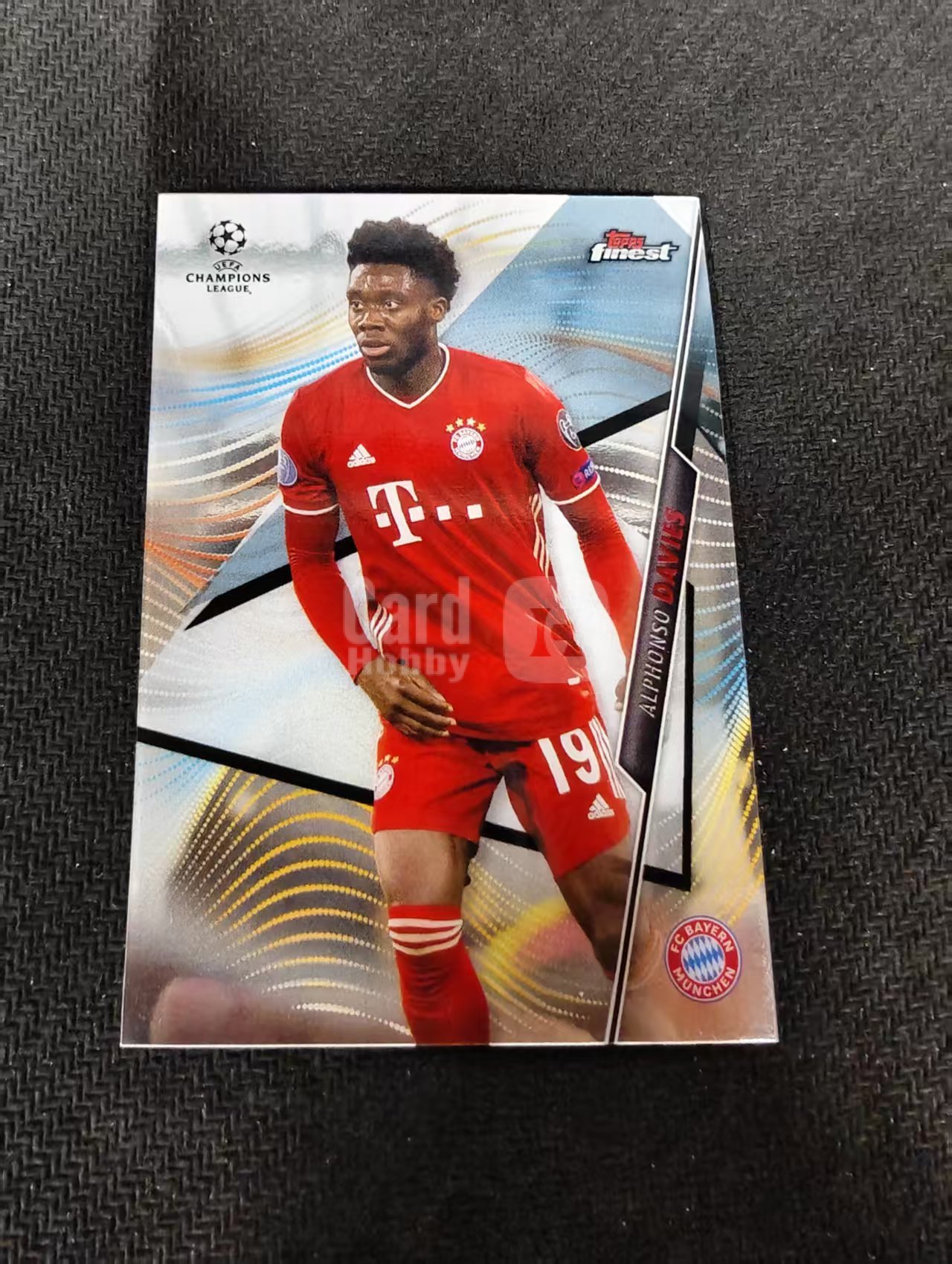 【可合并，不累计】2021 Topps Finest Alphonso Davies 欧冠 拜仁慕尼黑 阿方索 戴维斯 划痕 边角瑕疵 #69