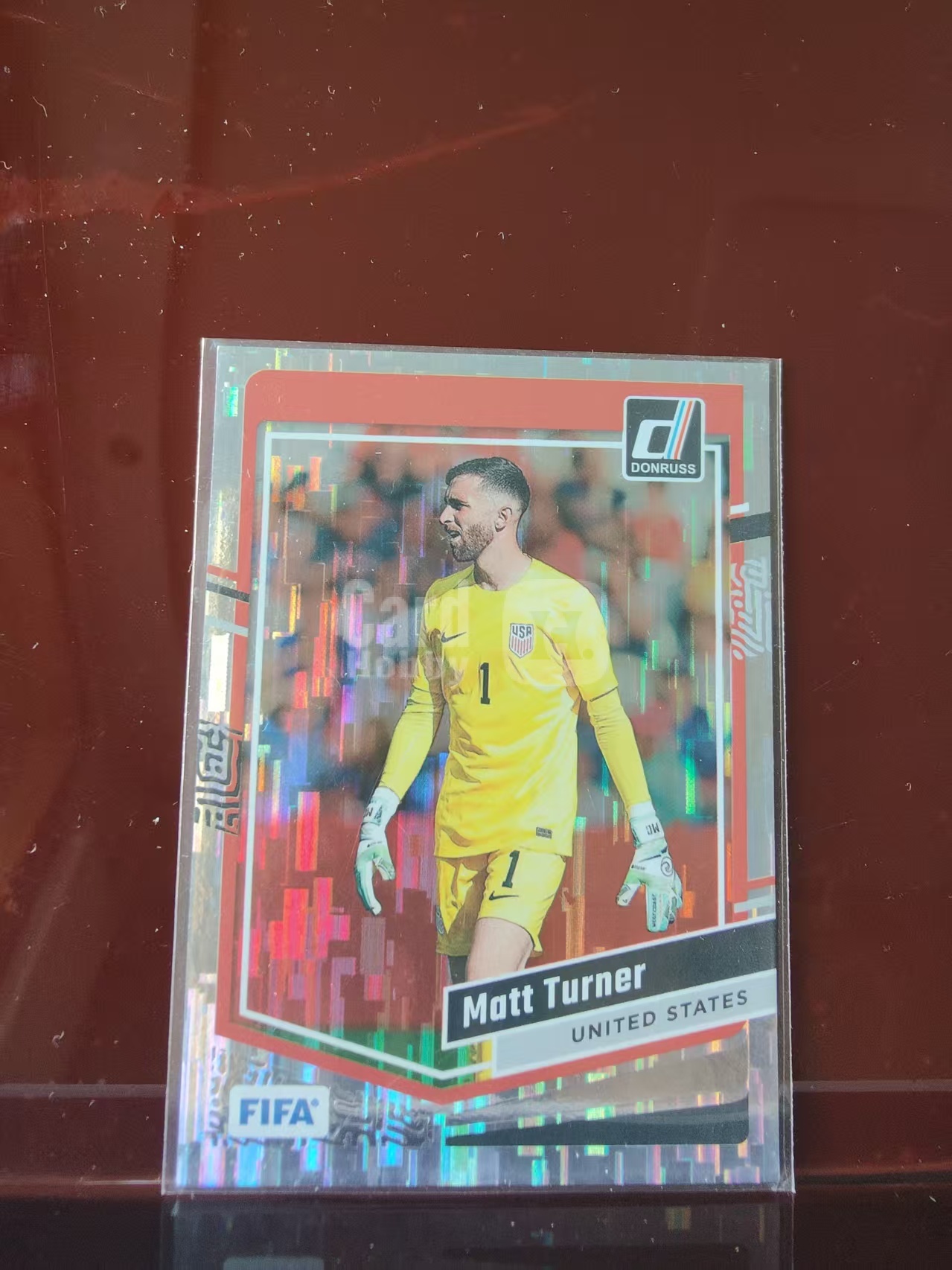 2023-24 Panini Donruss matt turner 马特 特纳 美国  银瀑布折 FIFA 杜蕾斯 卡品如图 Q012G
