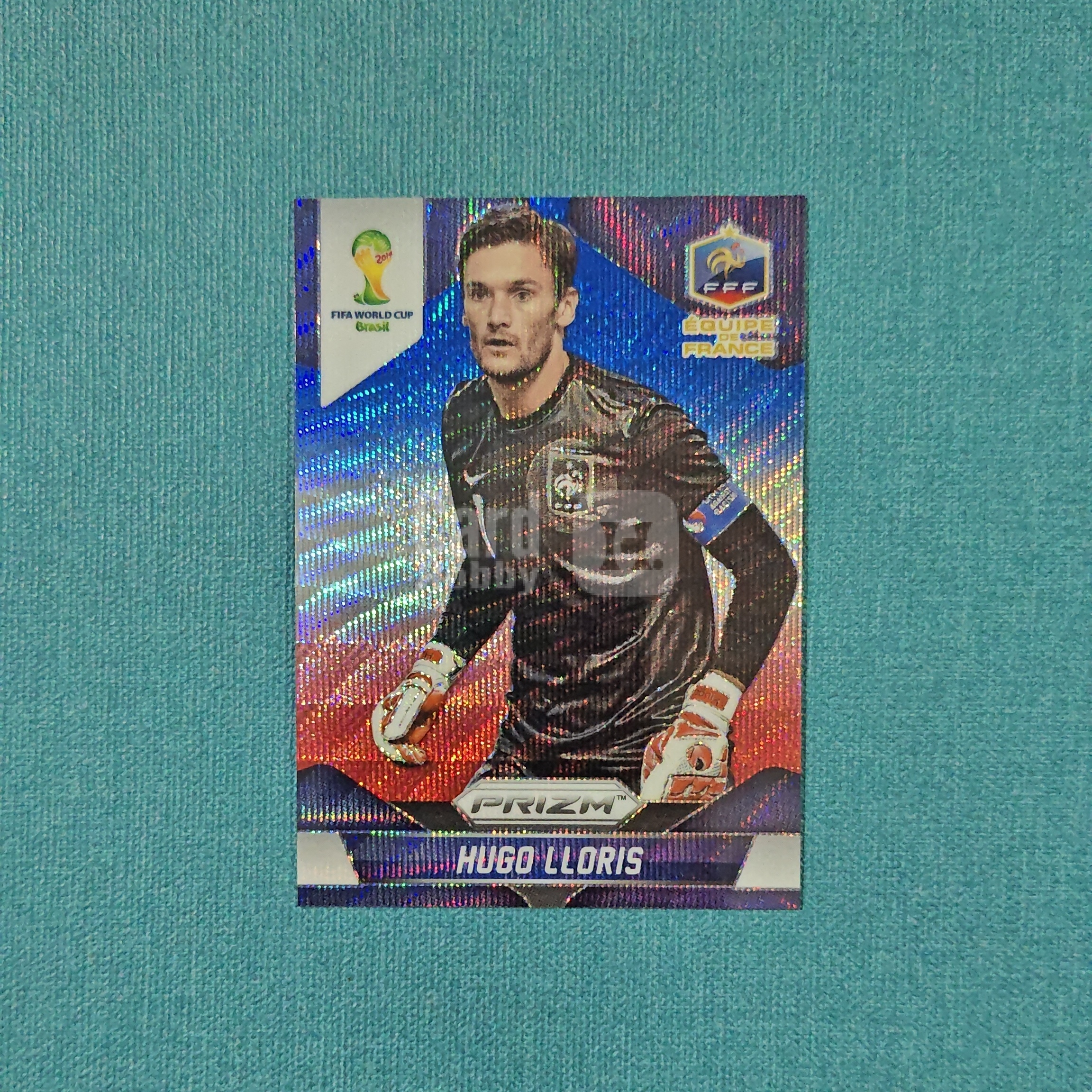 2014 Panini Prizm 世界杯PZ 元年 Hugo Lloris 洛里 三色波纹折 法国 托特纳姆热刺 卡品如图 XLM