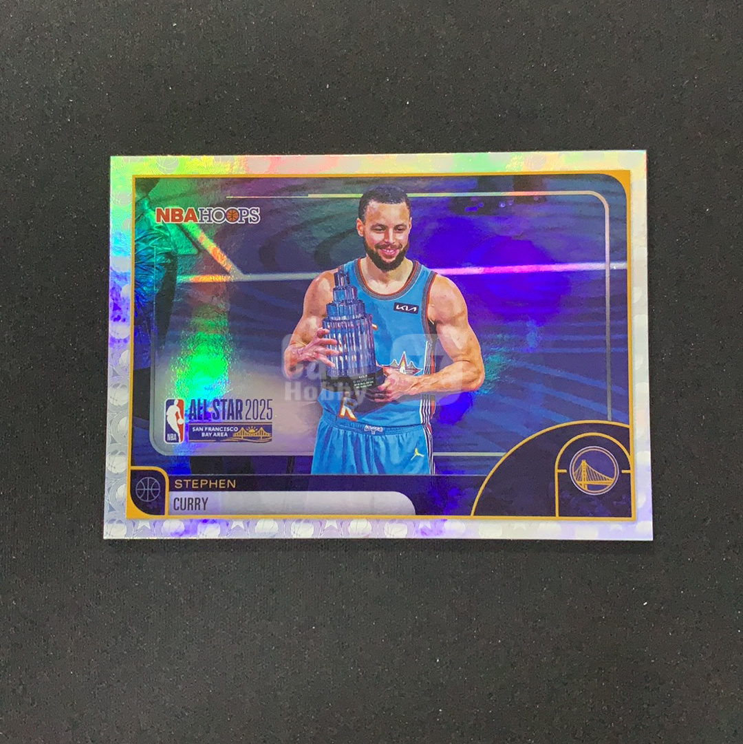 2025-26 Topps Hoops Stephen Curry 【SC拍卖】勇士 斯蒂芬库里 全明星 捧杯 base 银折 收藏必备(wula)
