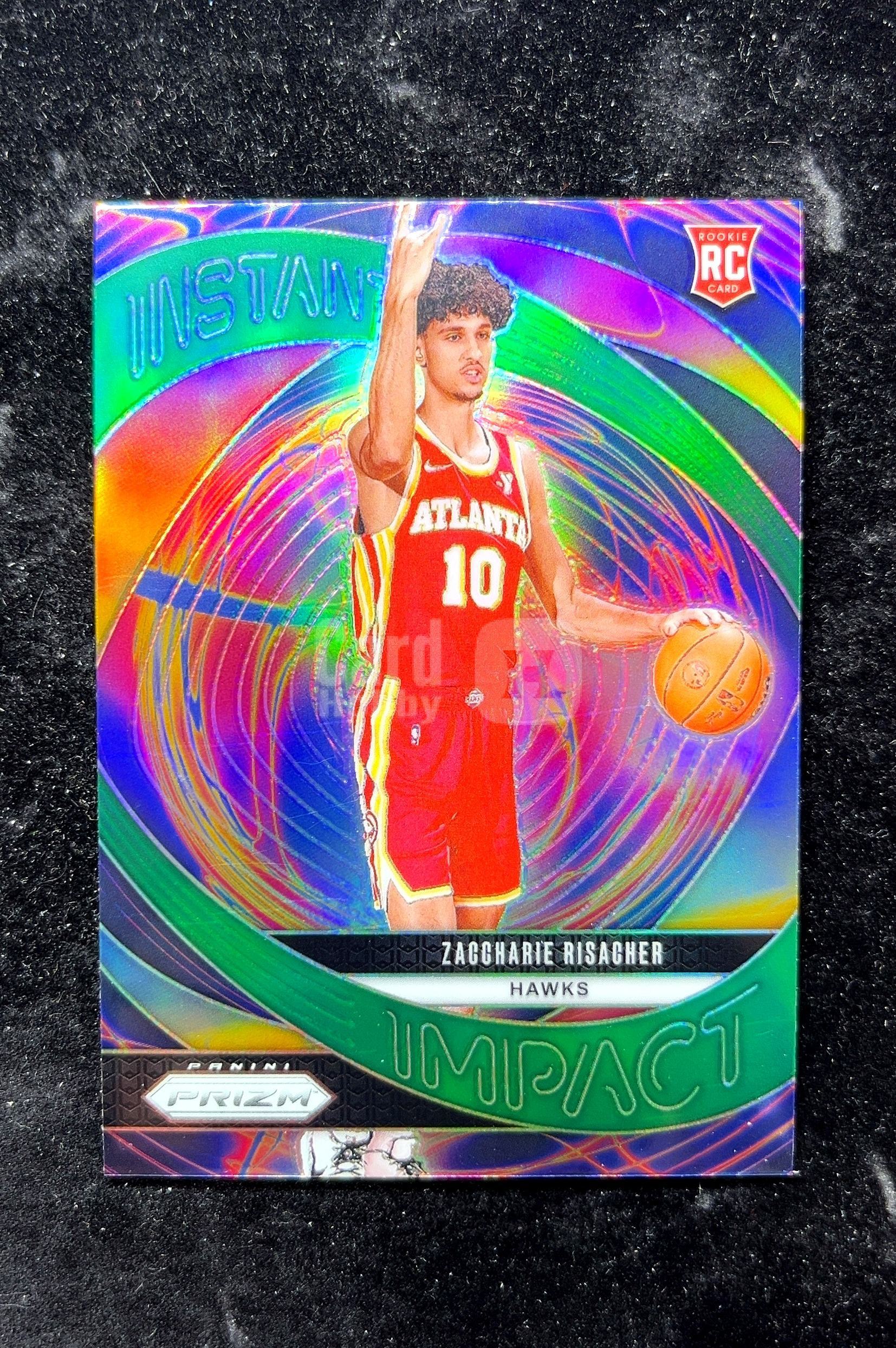 【小白1%代卖】2024 Panini Impact Instant 即时 Zaccharie Risacher 扎卡里·里斯彻 银折 绿平行 折射 新秀 RC 卡品如图 高价值 #21 0702