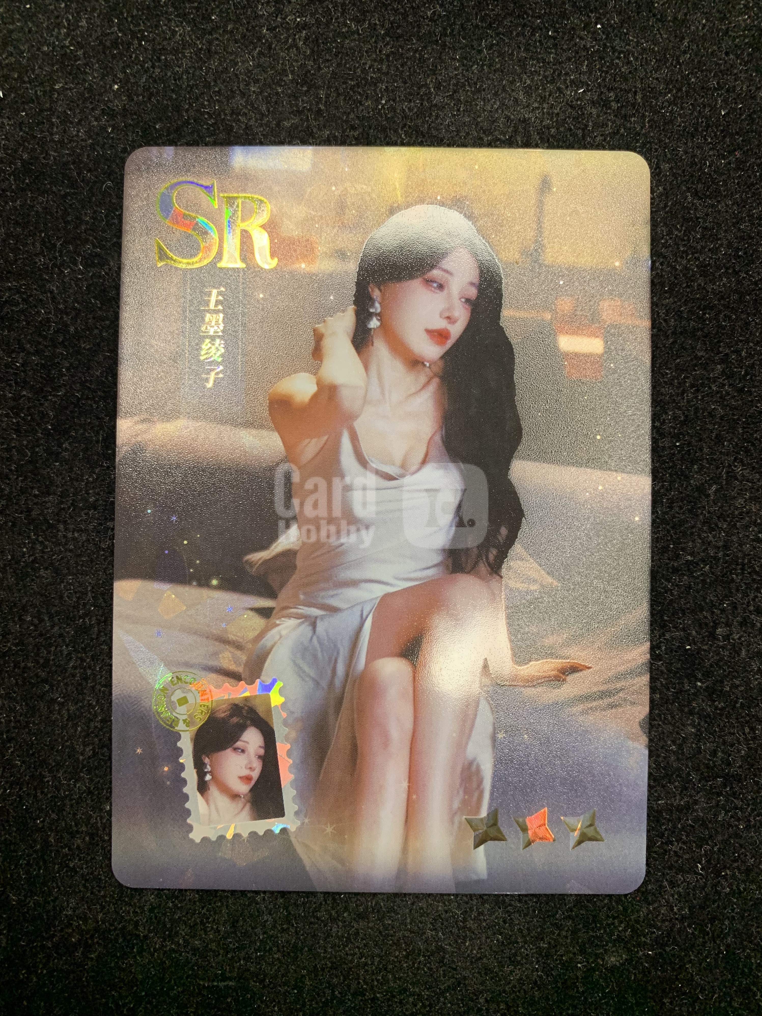 幻笺集 真人Coser AR 互动卡 王墨绫子 超人气美女 明星小卡 妹卡 SR 三星卡 折射 选图好看 收藏必备 背后二维码可扫码观看视频