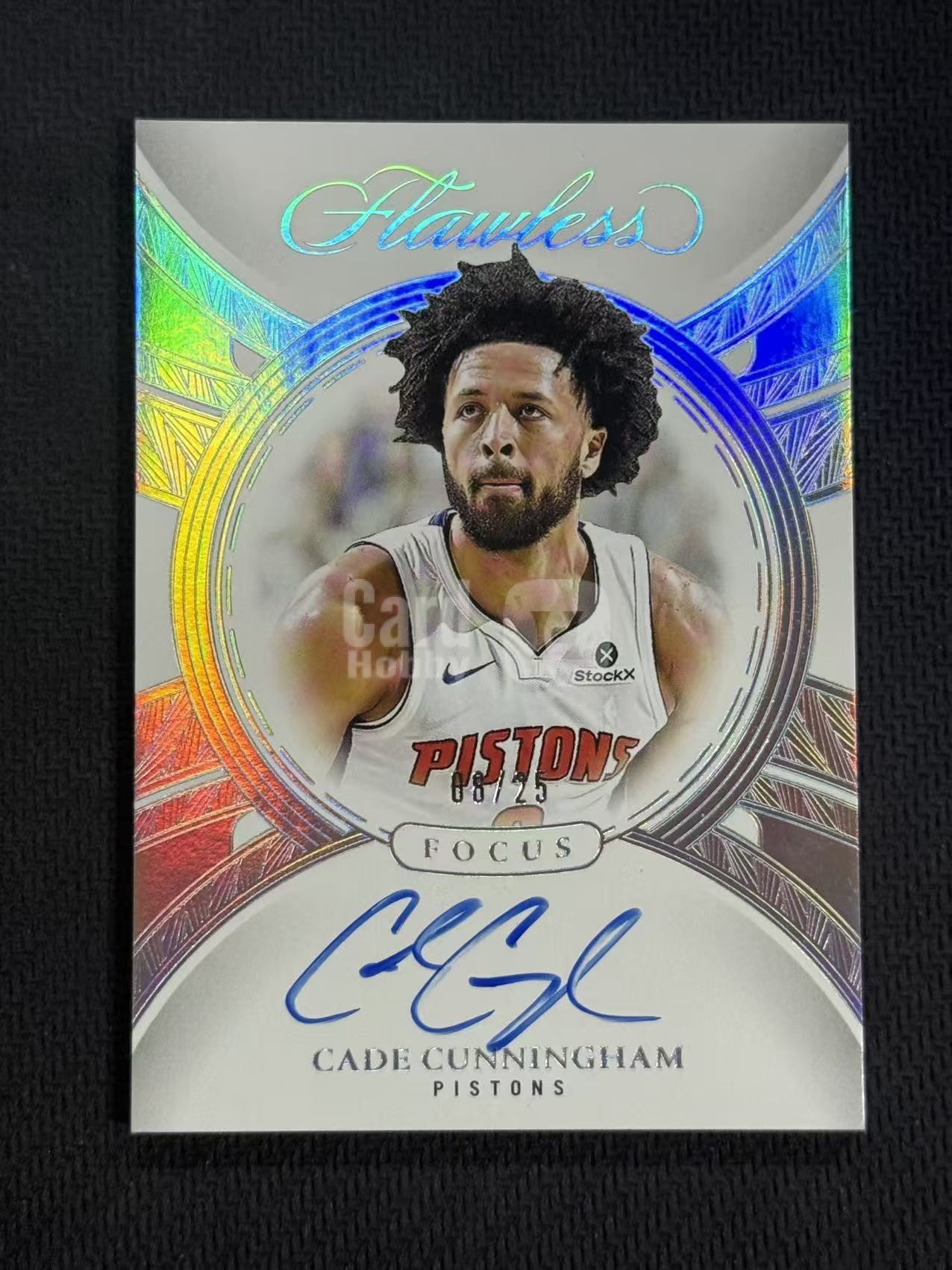 2024-25 Panini Flawless Cade Cunningham 【未定义潮】凯德 坎宁安 康宁汉姆 CC 手提 肖像签 卡签 闪版 活塞 球队核心 /25编 收藏必备 卡品如图 强01