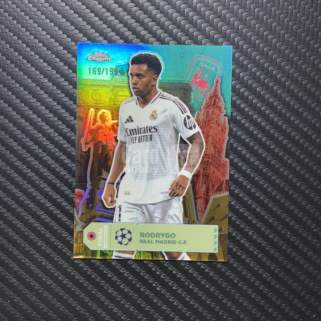 【小牛代拍】2025 Topps Chrome Rodrygo 皇马 罗德里戈 罗德里格 地标特卡 169/199编 卡品如图(archer)