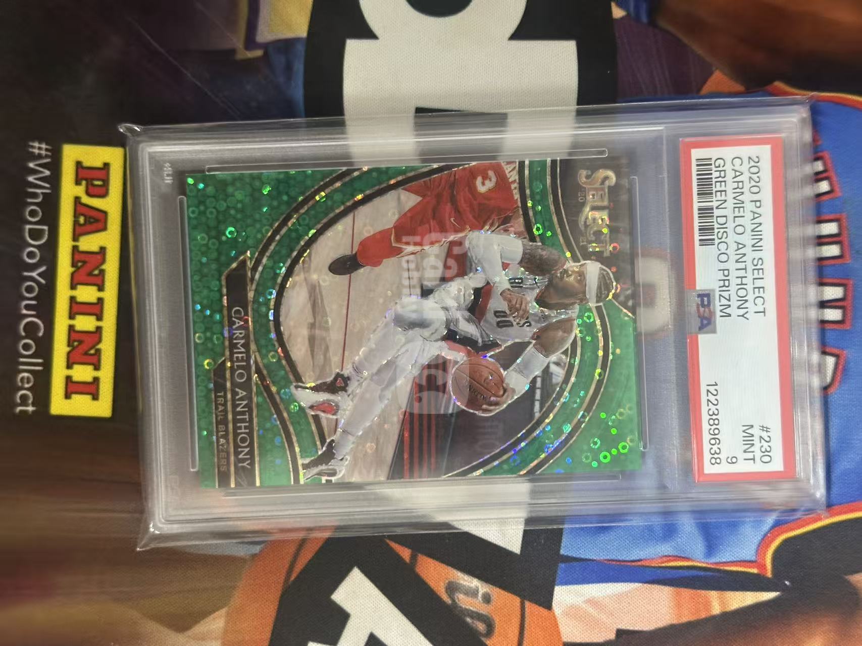2015-16 Panini Select Carmelo Anthony 【小猪包代卖】开拓者 卡梅隆 安东尼 5/5编 尾编 甜瓜 三级 绿泡泡 PSA9分 快攻独占 base llt