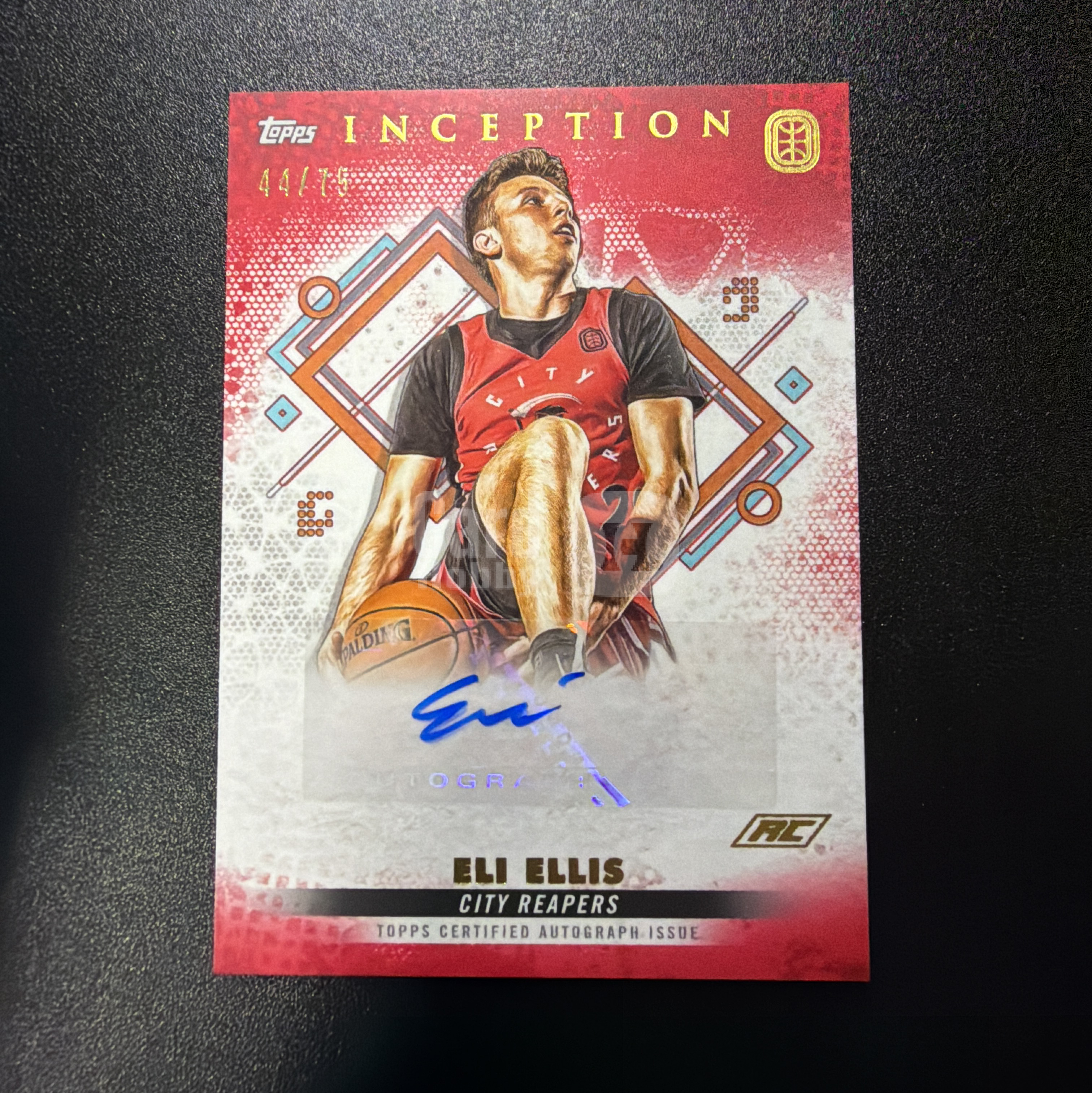 2022 Topps Inception Eli Ellis RC 【lge代卖】埃利 埃利斯 新秀 签字 44/75编 OTE 盗梦空间 瑕疵如图 周军