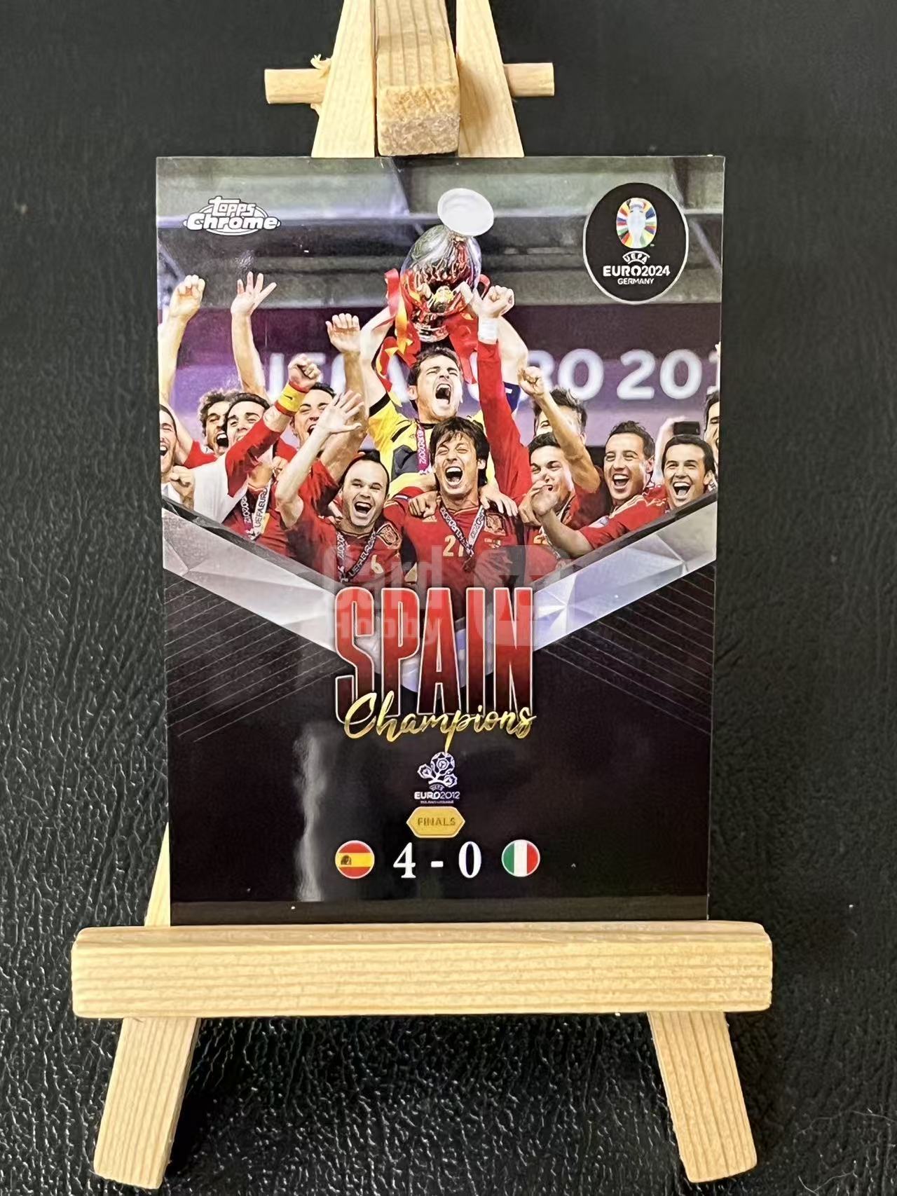 2024 Topps Chrome Spain 西班牙4-0意大利 特卡 银折 欧洲杯 实卡精美 卡品如图 LA-1