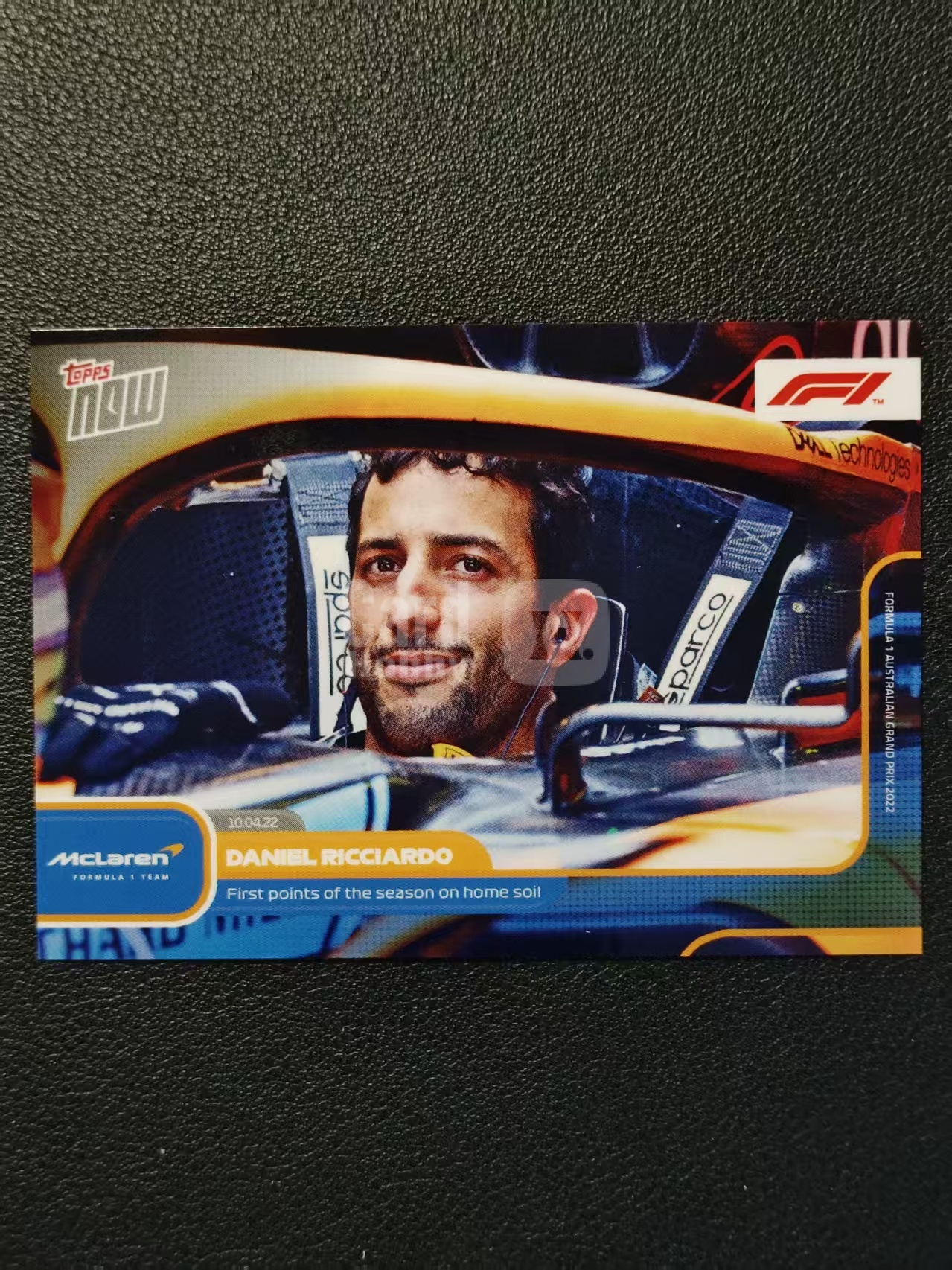 2022 Topps Now F1 Daniel Ricciardo 里卡多 迈凯伦 卡品细节如图 出价前请仔细阅读描述 XY87