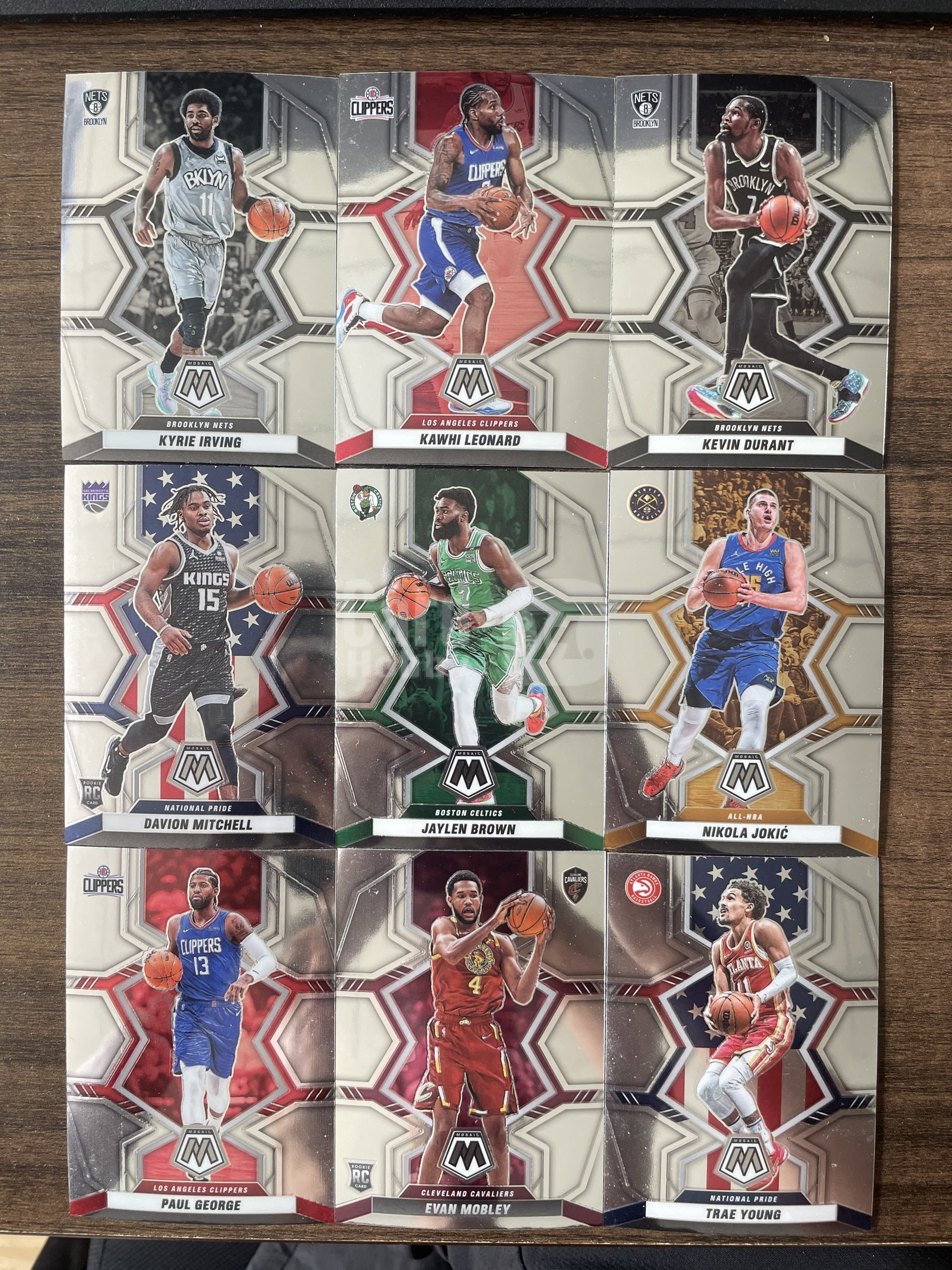 2021-22 Panini Mosaic Nikola Jokic 【顺丰速运 只合并不累计】马赛克  一图LOT 9张好人随机  卡品如图  C8