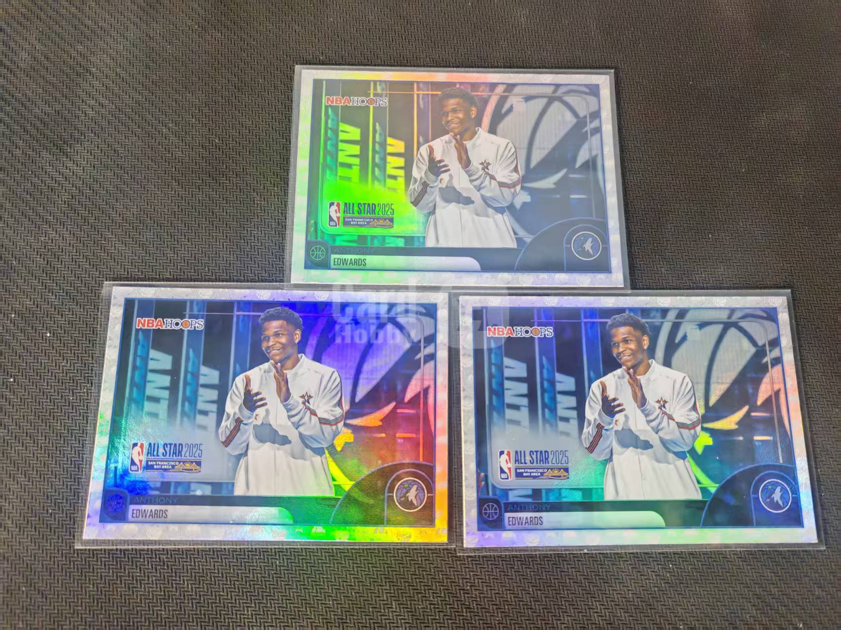 「钢炮拍卖」2026 TOPPS NBA hoops Anthony Edwards 安东尼 爱德华兹 华子 全明星 森林狼 银折 横版 折射 lot 打包 不保卡品 收藏必备 G