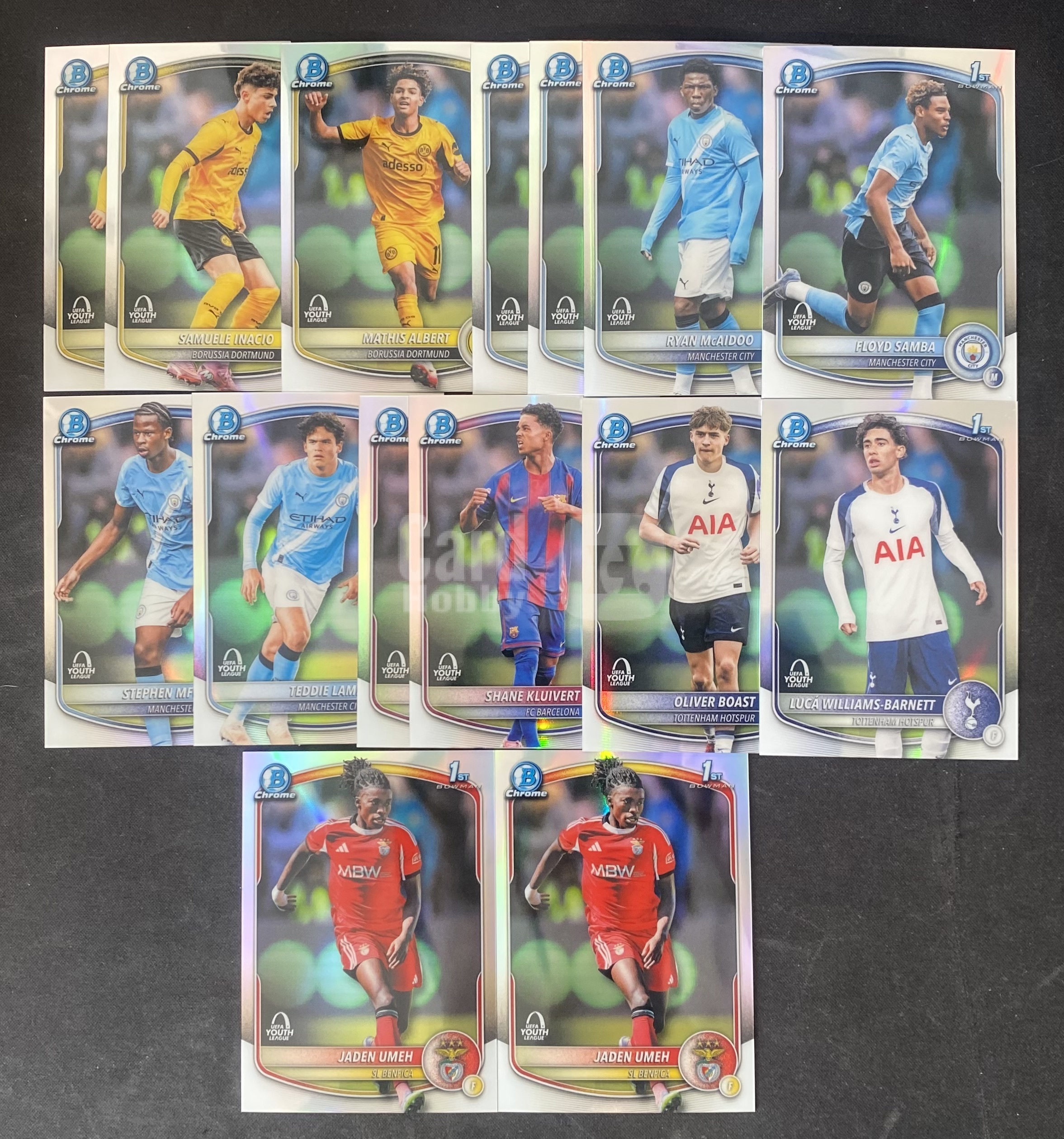 2026 Topps Bowman Chrome lot RC 【来拆波卡】欧青赛 桑巴 伊纳西奥 阿尔伯特 乌梅 克鲁伊维特 新秀 1st 银折 jwcw