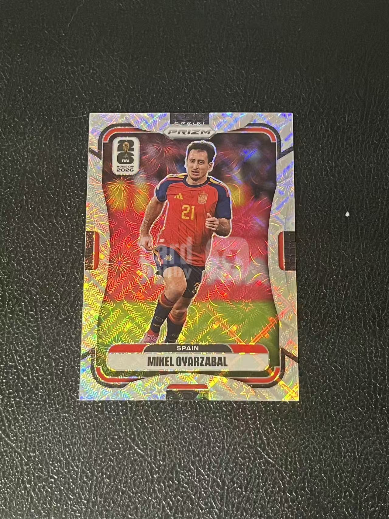 2026 Panini World Cup Prizm mikel oyarzabal 奥亚萨瓦尔 烟花折 西班牙 世界杯 银折 实卡精美 卡品如图 LA-5