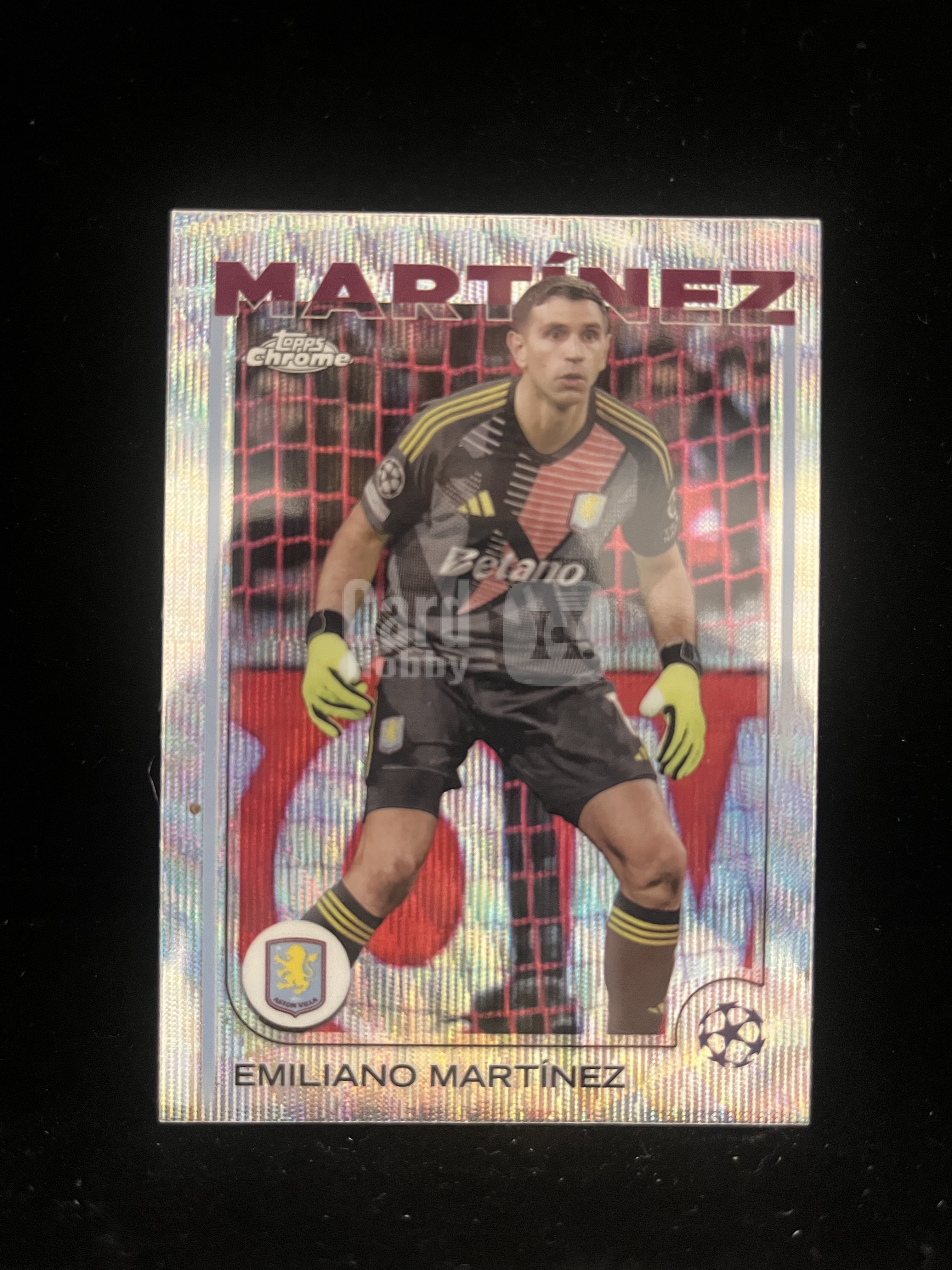 免费代拍 2025 Topps Chrome 欧冠 马丁内斯 Emiliano Martínez 折射 卡品如图##A806