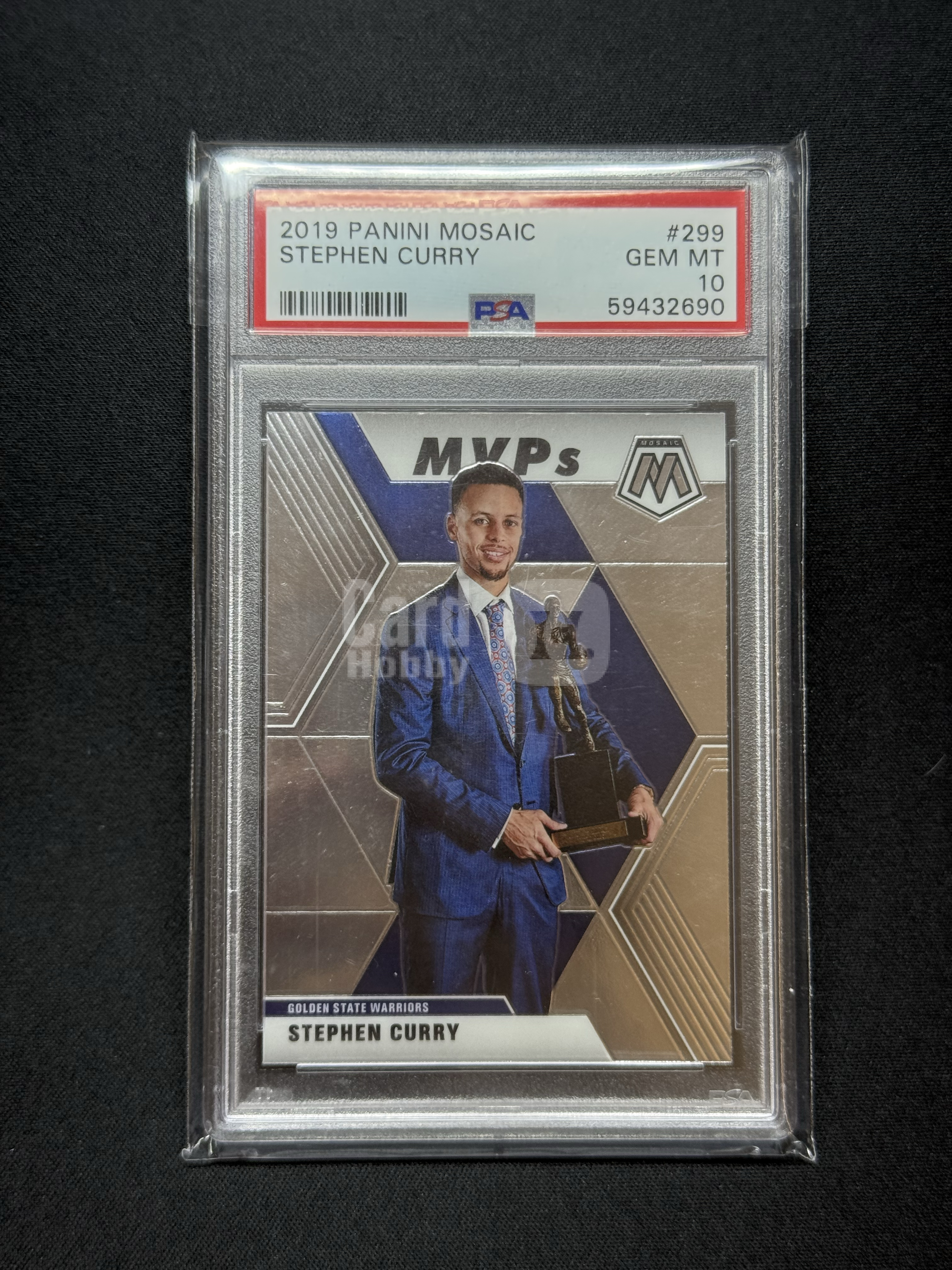 2019-20 Panini Mosaic Stephen Curry 【小贝代拍】马赛克 勇士 小学生 历史三分王 斯蒂芬 库里 MVP捧杯特卡 Base PSA 10分 拍前看描述 H FY