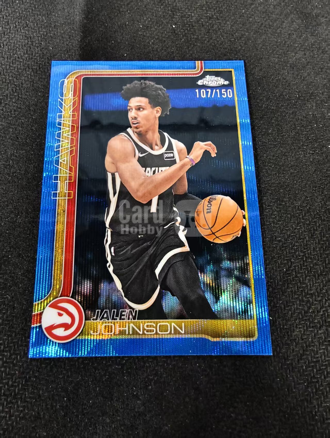 2026 Topps Chrome Update Jalen Johnson 杰伦 约翰逊 老鹰 新鹰王 /150编 蓝波纹 瑕疵如图
