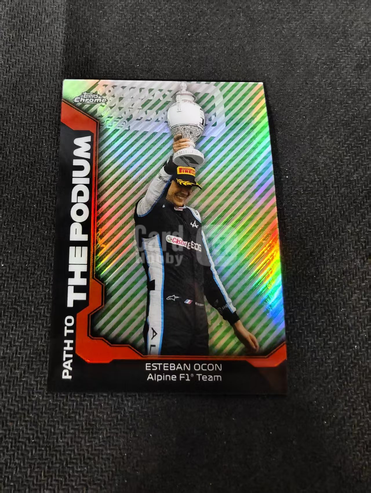 2021 Topps Chrome F1 Esteban Ocon 埃斯塔班 奥康 银折 the podium特卡 边角瑕疵 #EO