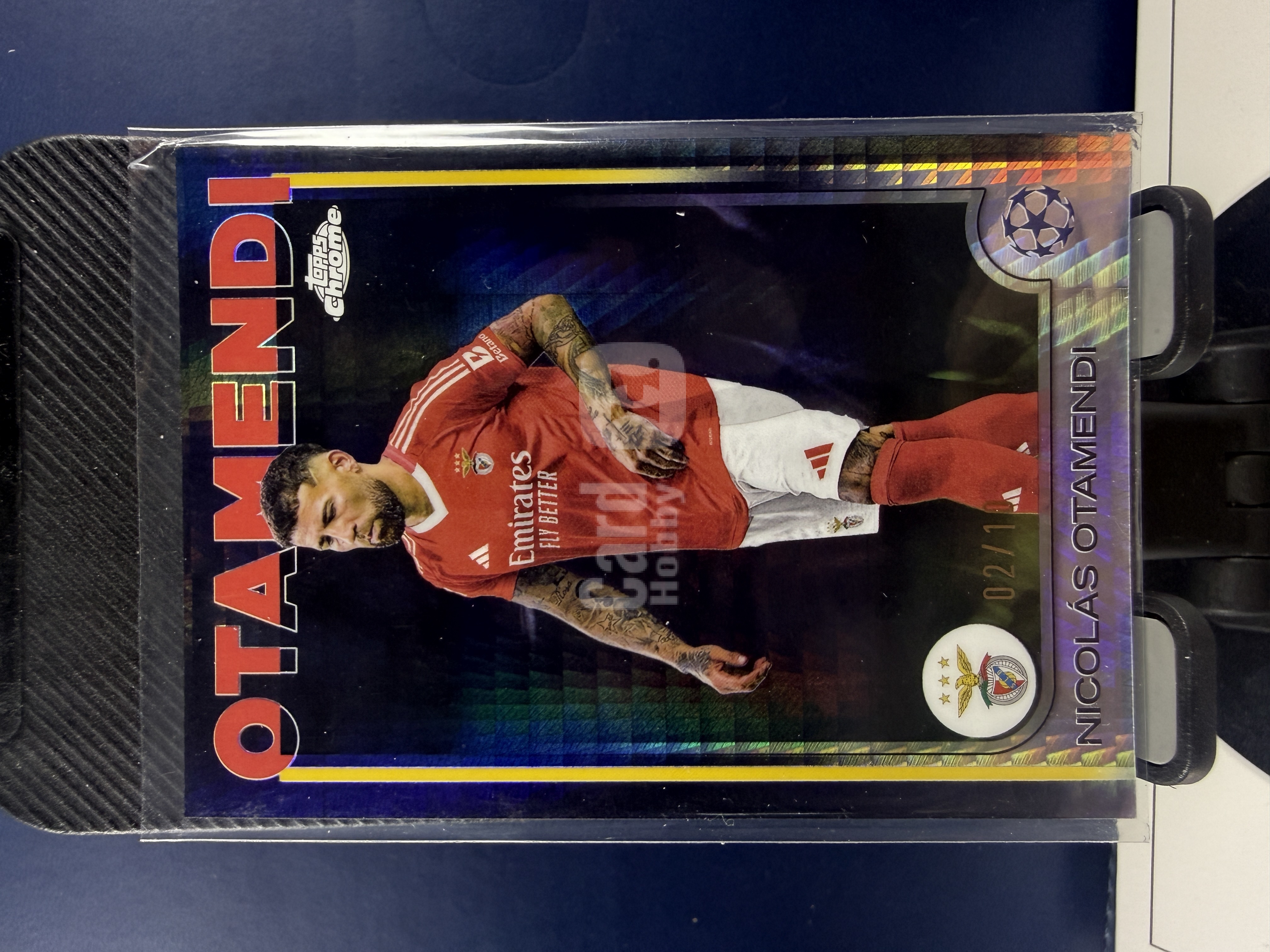 2024-25 Topps Chrome Nicolas Otamendi TC 欧冠 本菲卡 奥塔门迪 黑折 折射 02/10编 收藏必备 (沸腾)