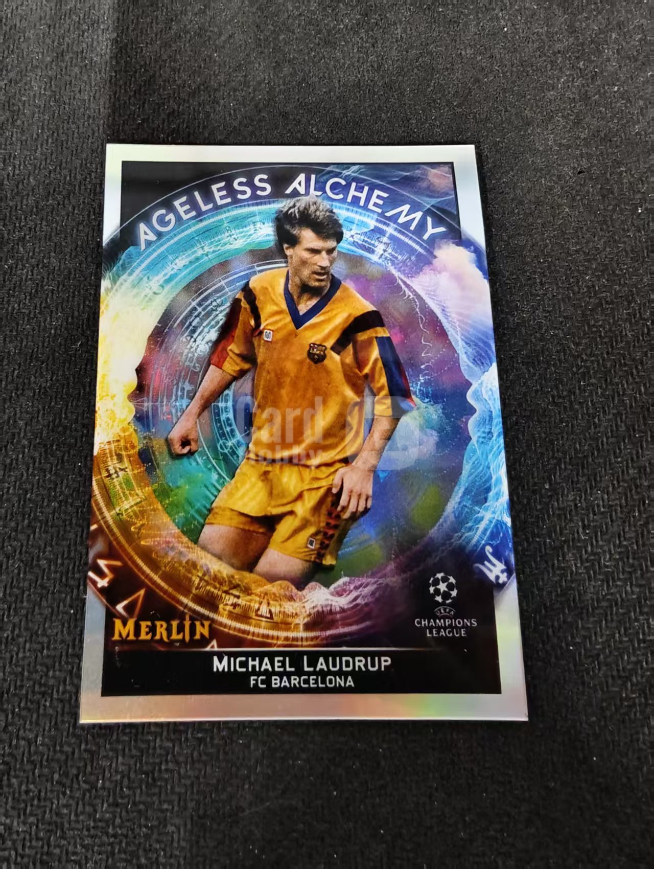 【可合并,不累计】2022 topps Merlin梅林 欧冠 Michael Laudrup 米歇尔 劳德鲁普 皇马 丹麦 巴萨 巫师特卡 不保卡品 介意勿拍