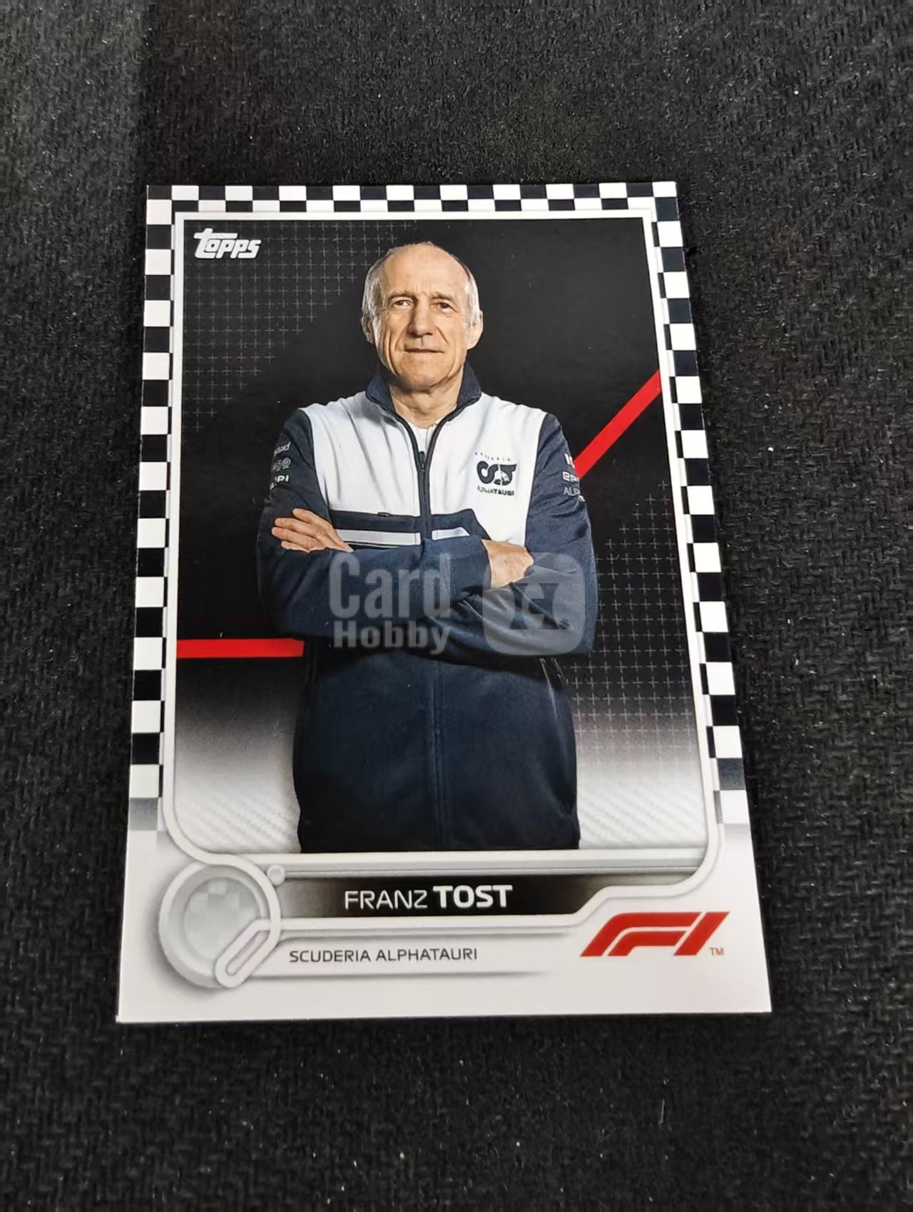 2022 Topps Chrome F1 Franz Tost 方程式赛车 弗兰兹 弗朗茨 托斯特 红牛二队领队 黑白棋盘 划痕 边角瑕疵 @105