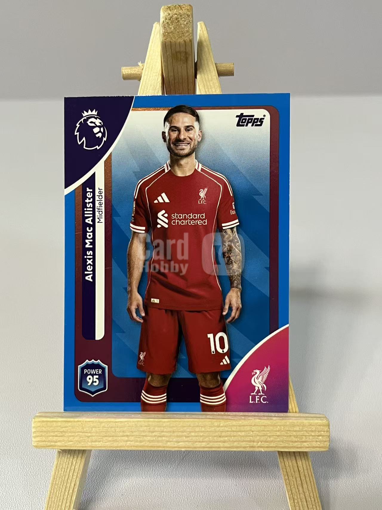 2025 Topps Premier Alexis Mac Allister 麦卡利斯特 利物浦 蓝平行 英超 实卡精美 卡品如图 LZ5