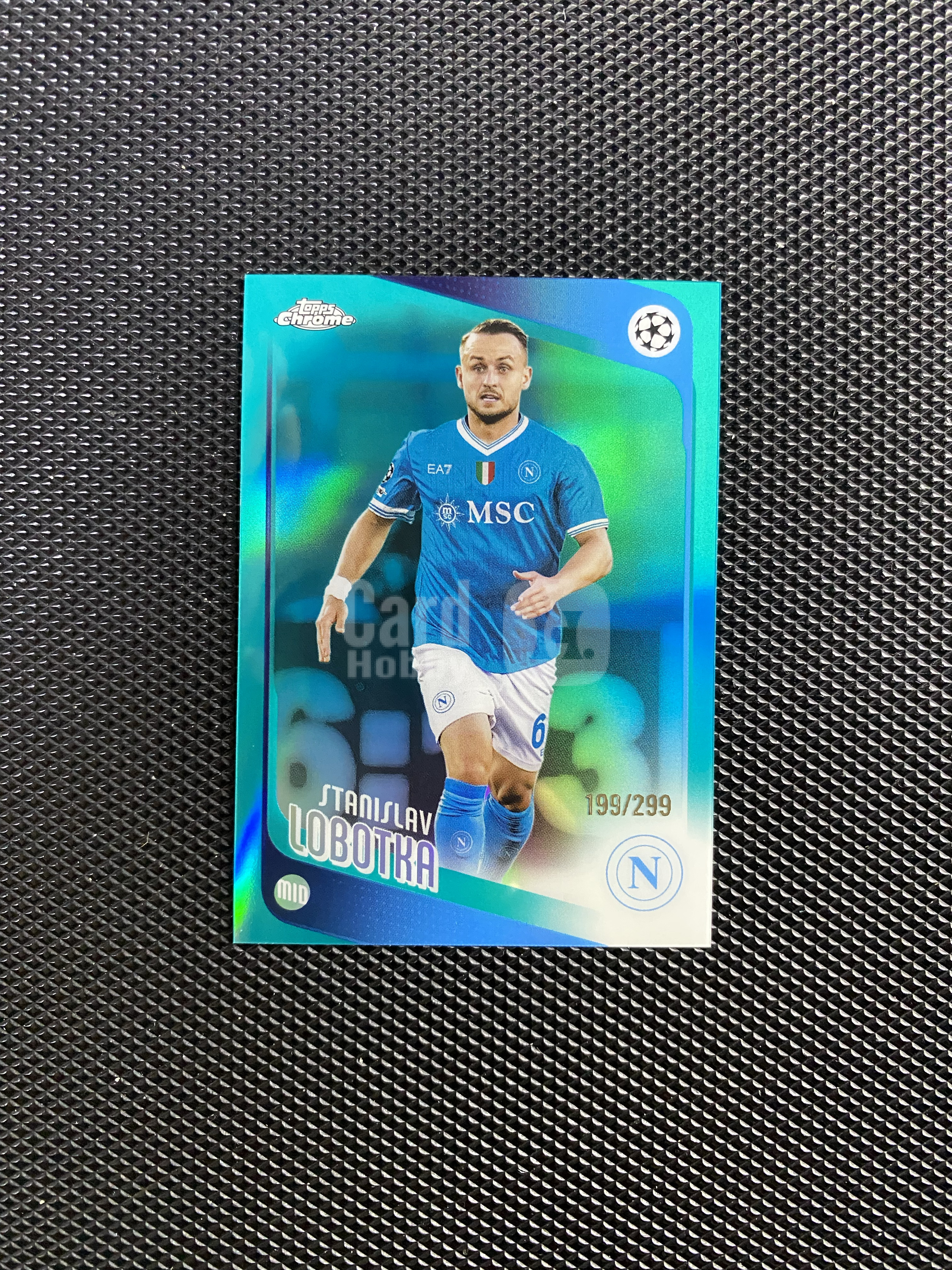【深情拍卖】2026 Topps Chrome 欧冠TC Stanislav Lobotka 那不勒斯 洛博特卡 299编 青绿折 卡品如图 #js633#