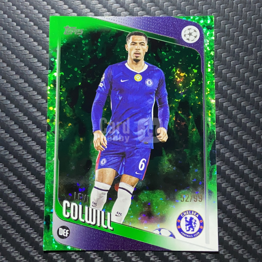 【小牛代拍】2026 Topps colwill 欧冠 ucc 切尔西 科尔维尔 绿折 52/99编 卡品如图(archer)