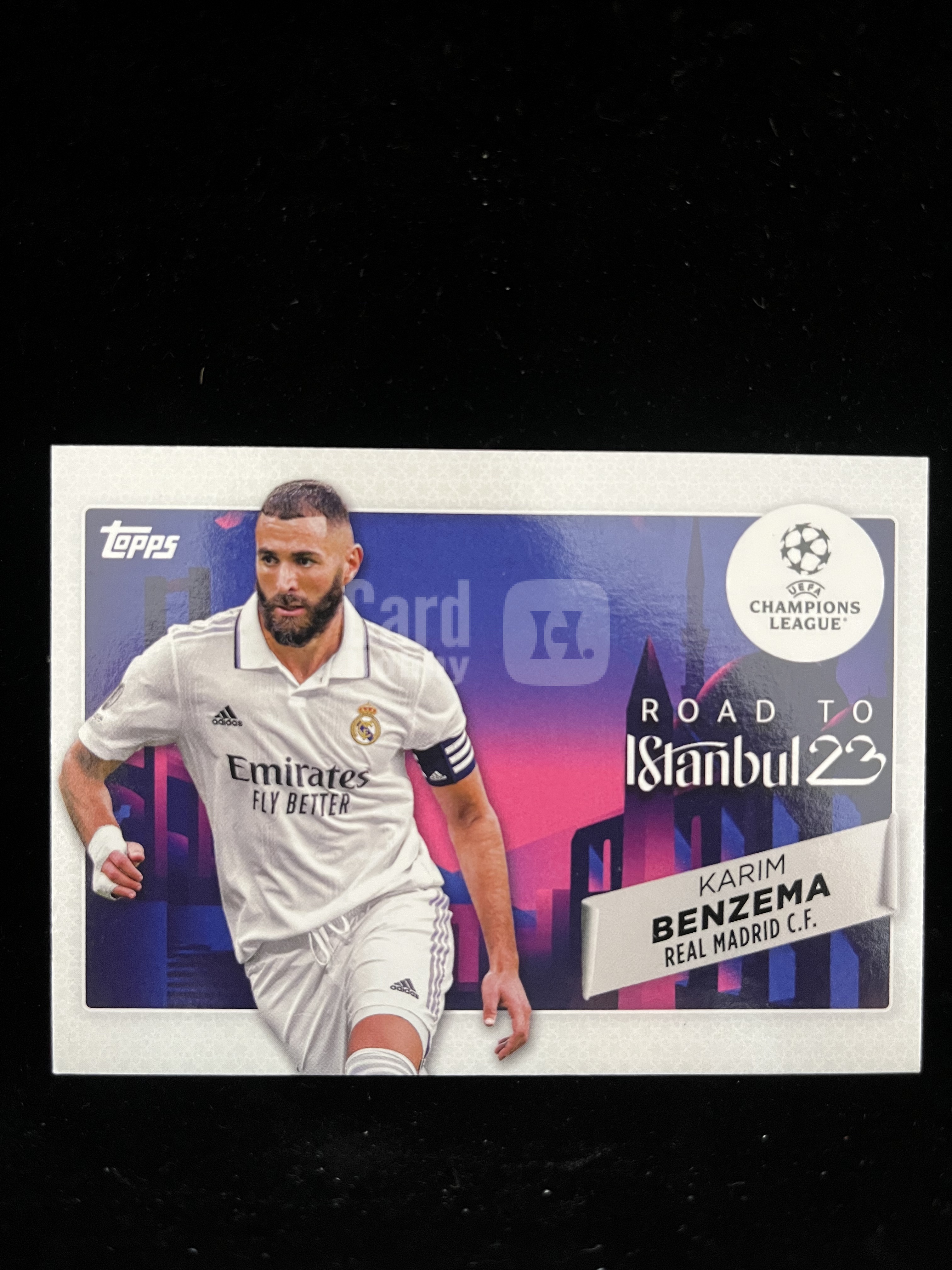 免费代拍 2023 Topps UEFA Club Competitions Road to Istanbul 23 欧冠 本泽马 Karim Benzema 卡品如图#A527