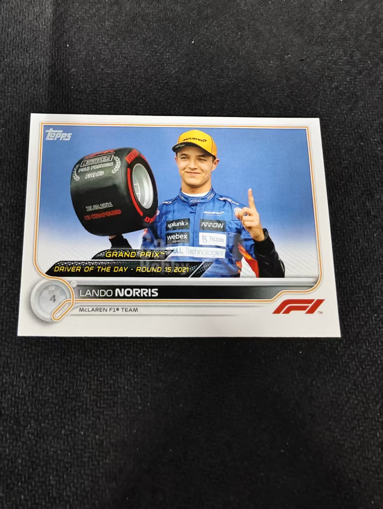 2022 Topps Chrome F1 Lando Norris 兰多 诺里斯 迈凯伦车队 划痕 边角瑕疵 @186