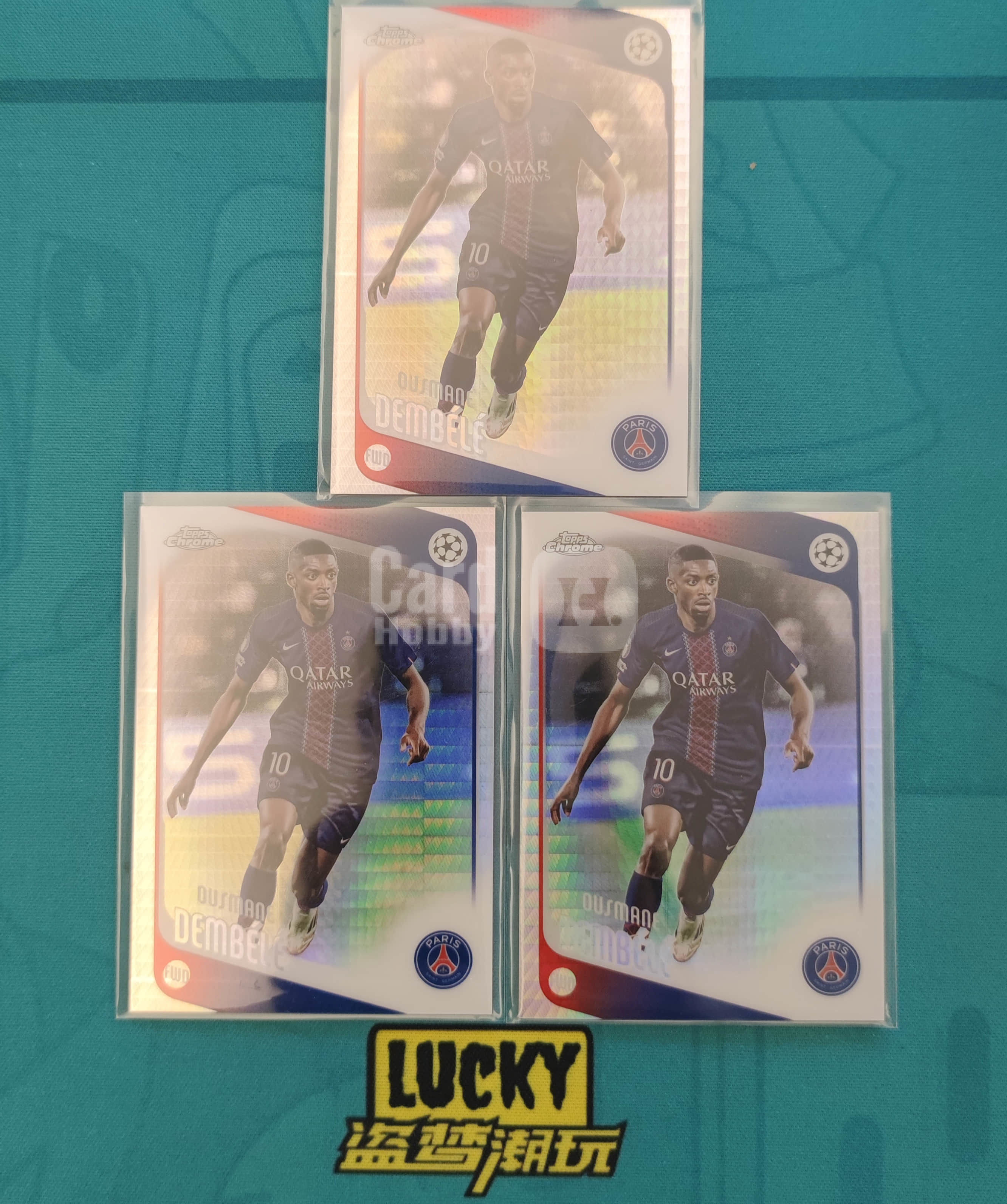 2025-26 Topps Chrome Ousmane Dembélé 【盗梦潮玩】欧战 正系列 ‌奥斯曼·登贝莱 脉冲折 金球奖候选 法国 巴塞罗那 多特蒙德 巴黎圣日耳曼 姆巴佩队友-李总