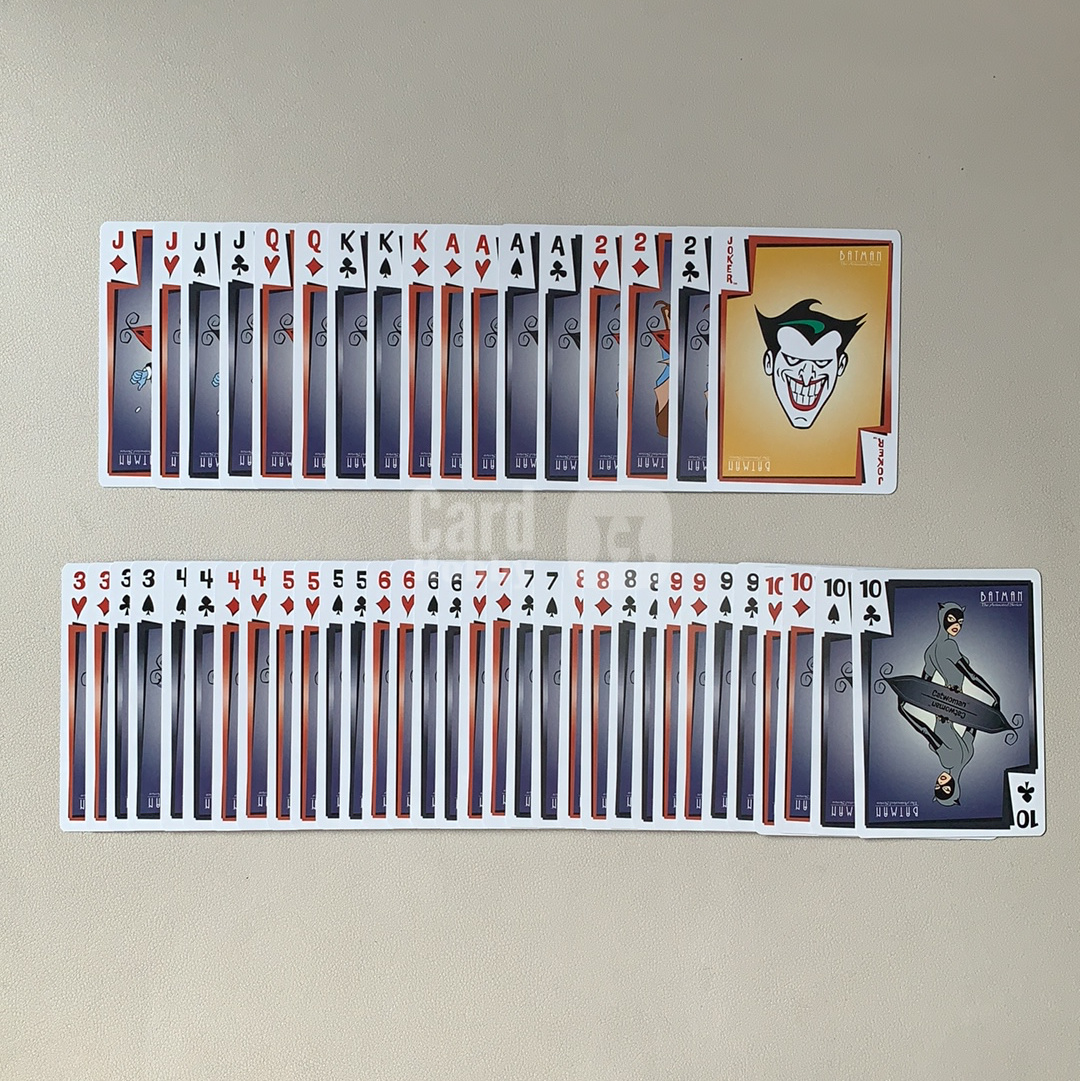 2026 Upper Deck Batman 蝙蝠侠 The Animated Series小丑的狂野玩牌 扑克牌特卡 全套 缺小王 黑桃2 红桃K 梅花Q 黑桃Q共5张 49张 打包 品相如图 丑爷