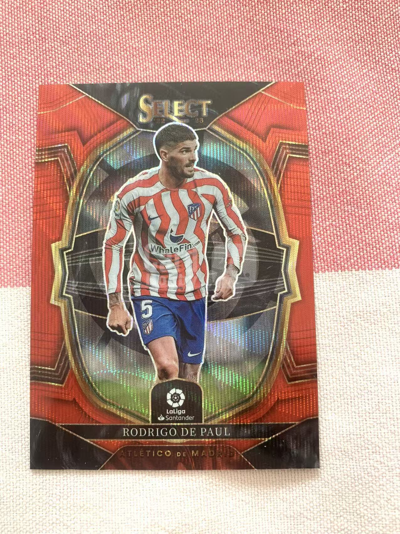 2022-23 Panini Select La Liga Rodrigo de Paul 德保罗 马德里竞技 西甲 收藏凑套 卡品如图 红波纹折 折射 万物