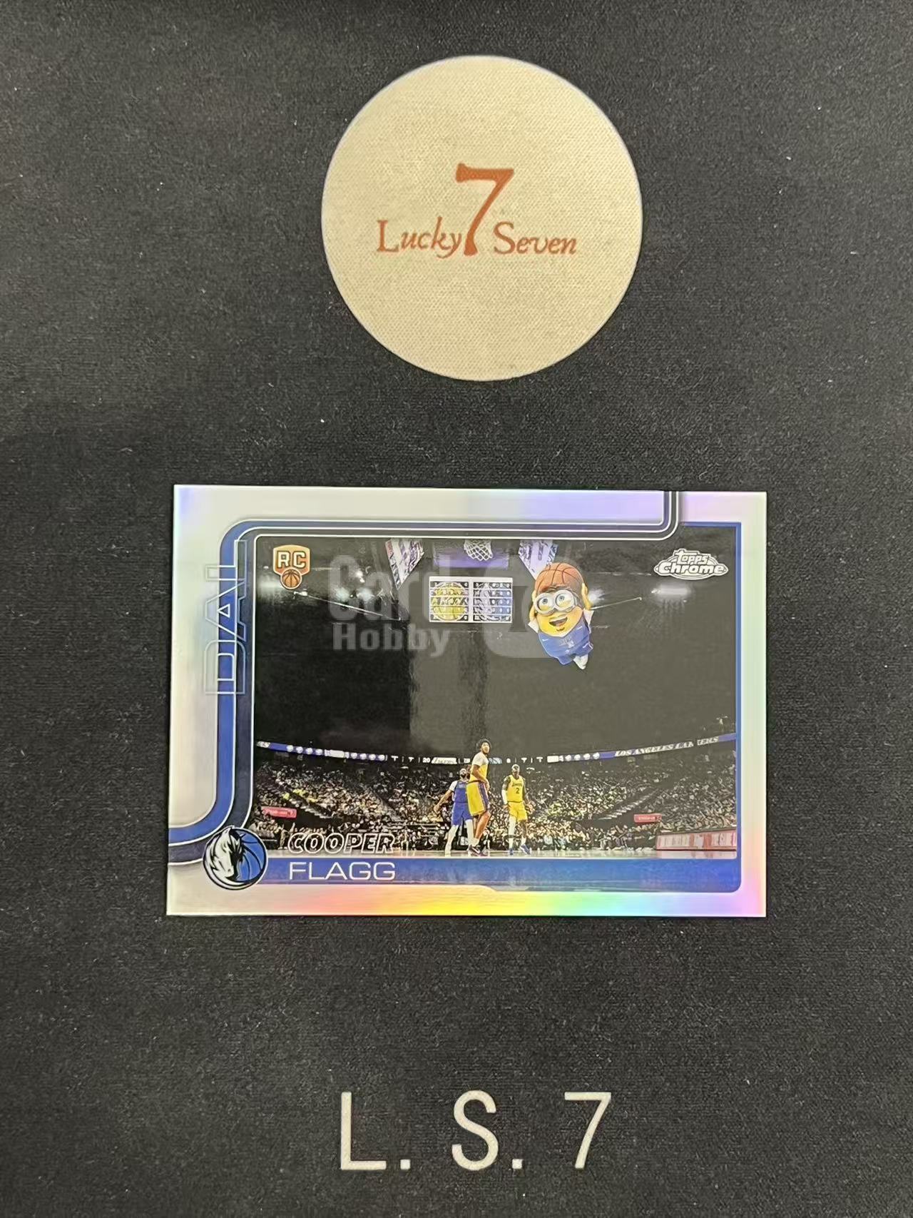 2025-26 Topps Chrome Update Cooper Flagg RC LS7拍卖 独行侠 新秀 库珀 弗拉格 银折 MinionFractor 小黄人 超大比例SSP 全网首张 YC