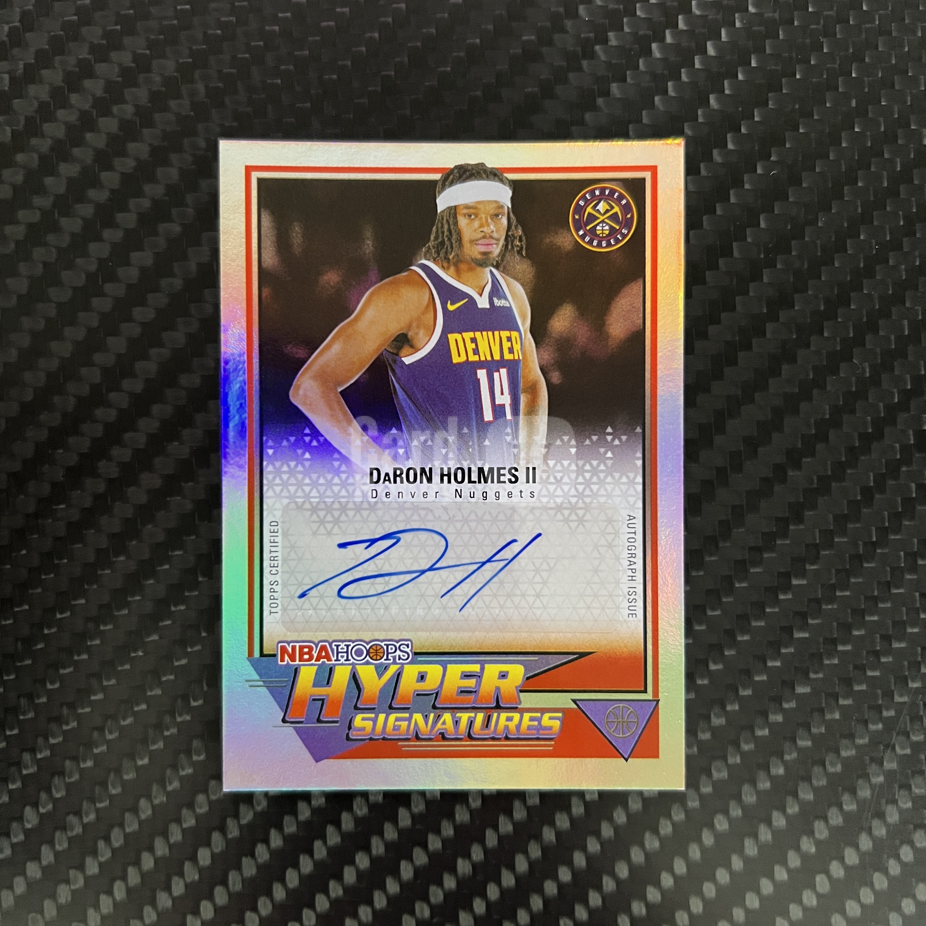 2026 Topps NBA Hoops DaRon Holmes II 【杰克森拍卖】达龙 霍姆斯二世 掘金 签字 银折 雕哥