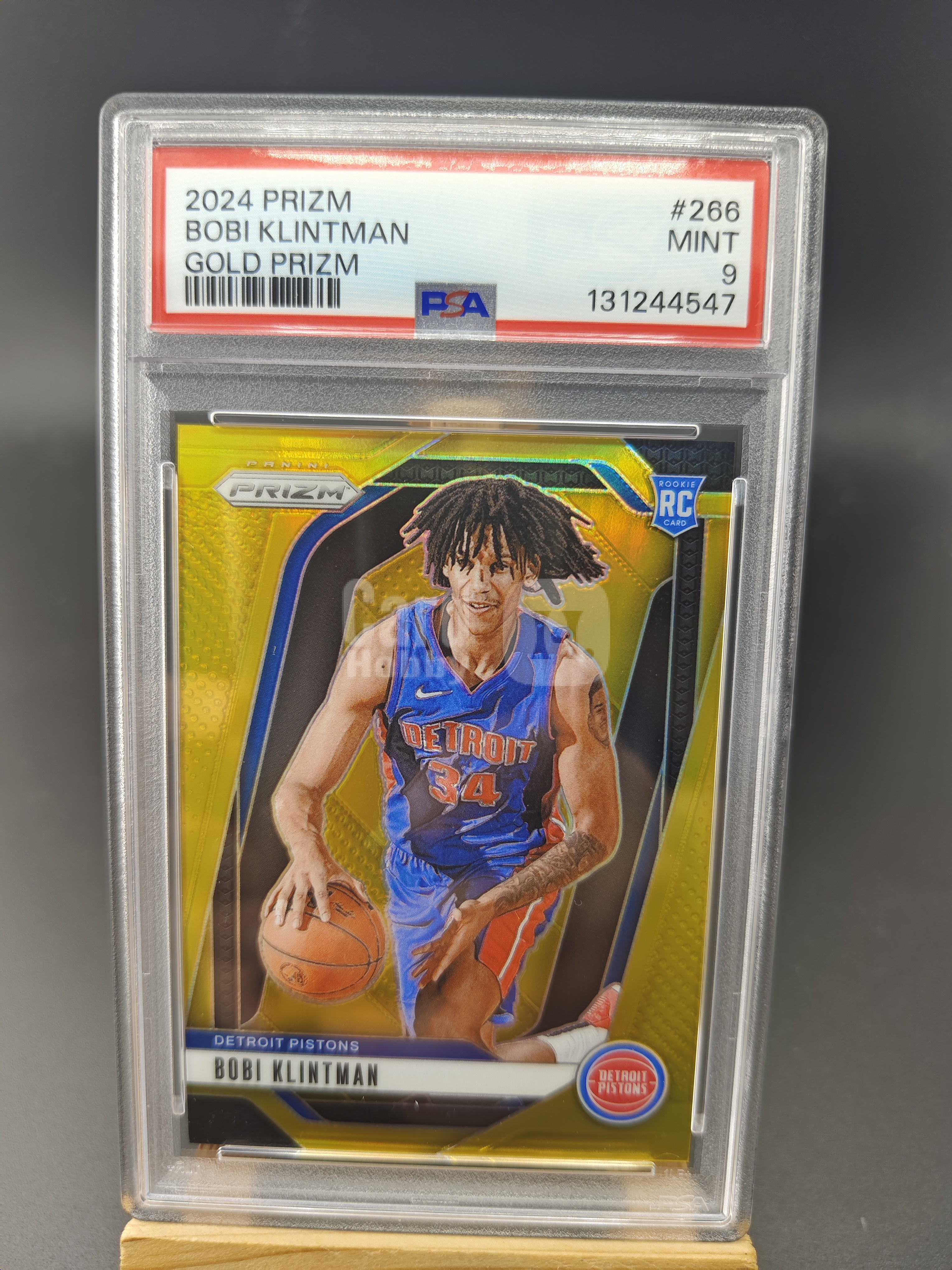 2024-25 Panini Prizm Bobi Klintman RC  PSA9 金折 10编 PZ 博比 波比 克林特曼  折射 活塞 控锋 提早布局 下赛季起飞