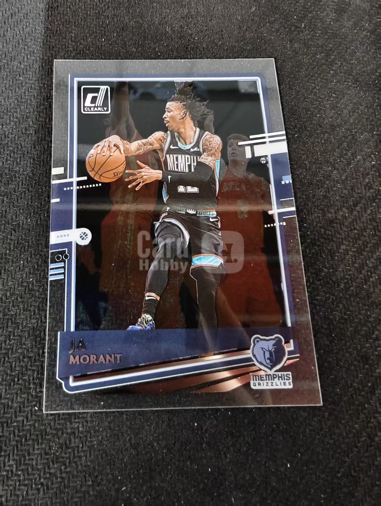 2020-21 Panini Clearly Donruss Ja Morant 灰熊 贾 莫兰特 杜蕾斯 胶片 划痕 边角瑕疵 #18