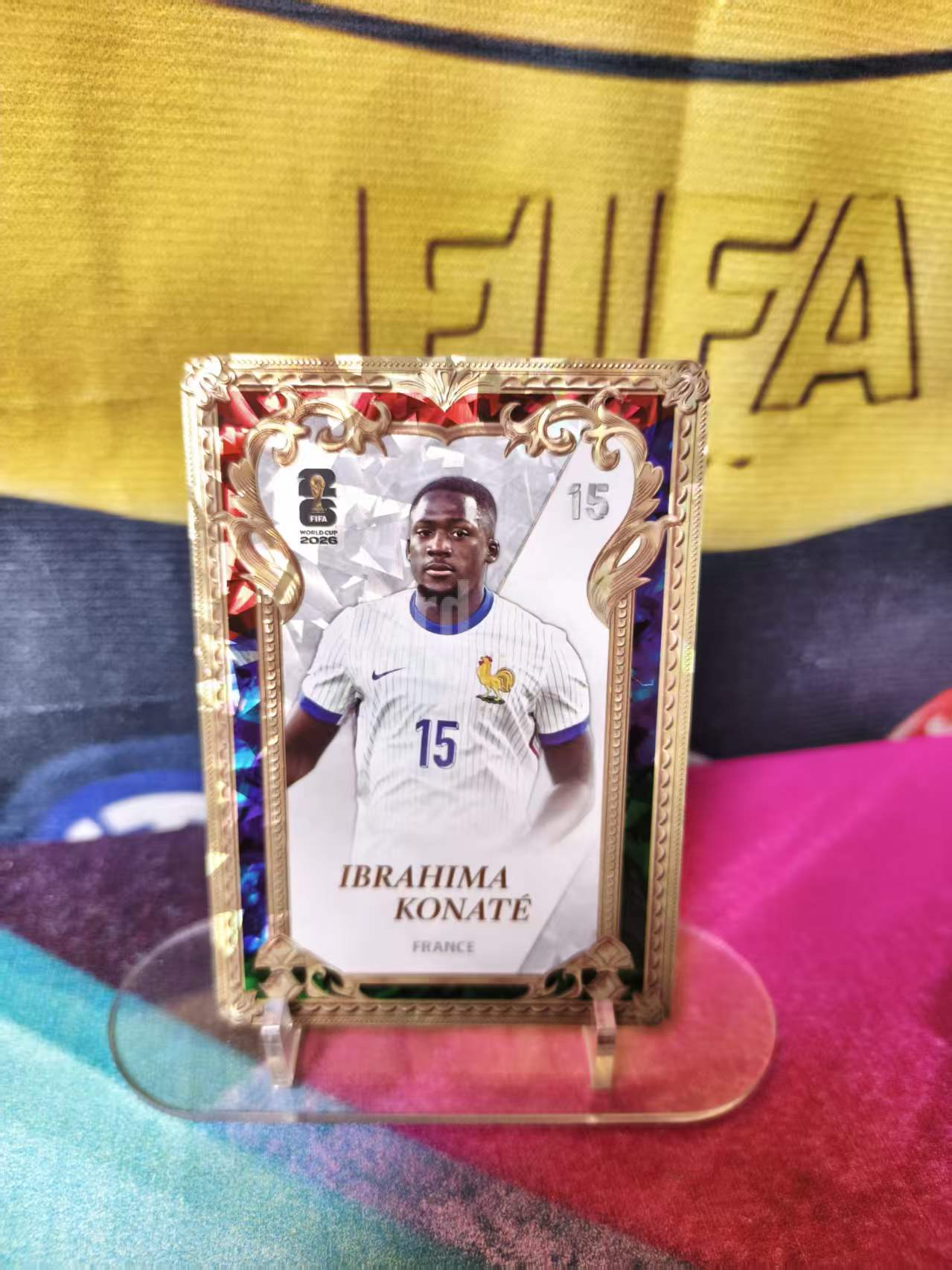 2026 Panini World Cup 卡游 帕尼尼 世界杯 鎏金特卡 浮雕 法国 Ibrahima Konate 科纳特 实卡好看 收藏必备