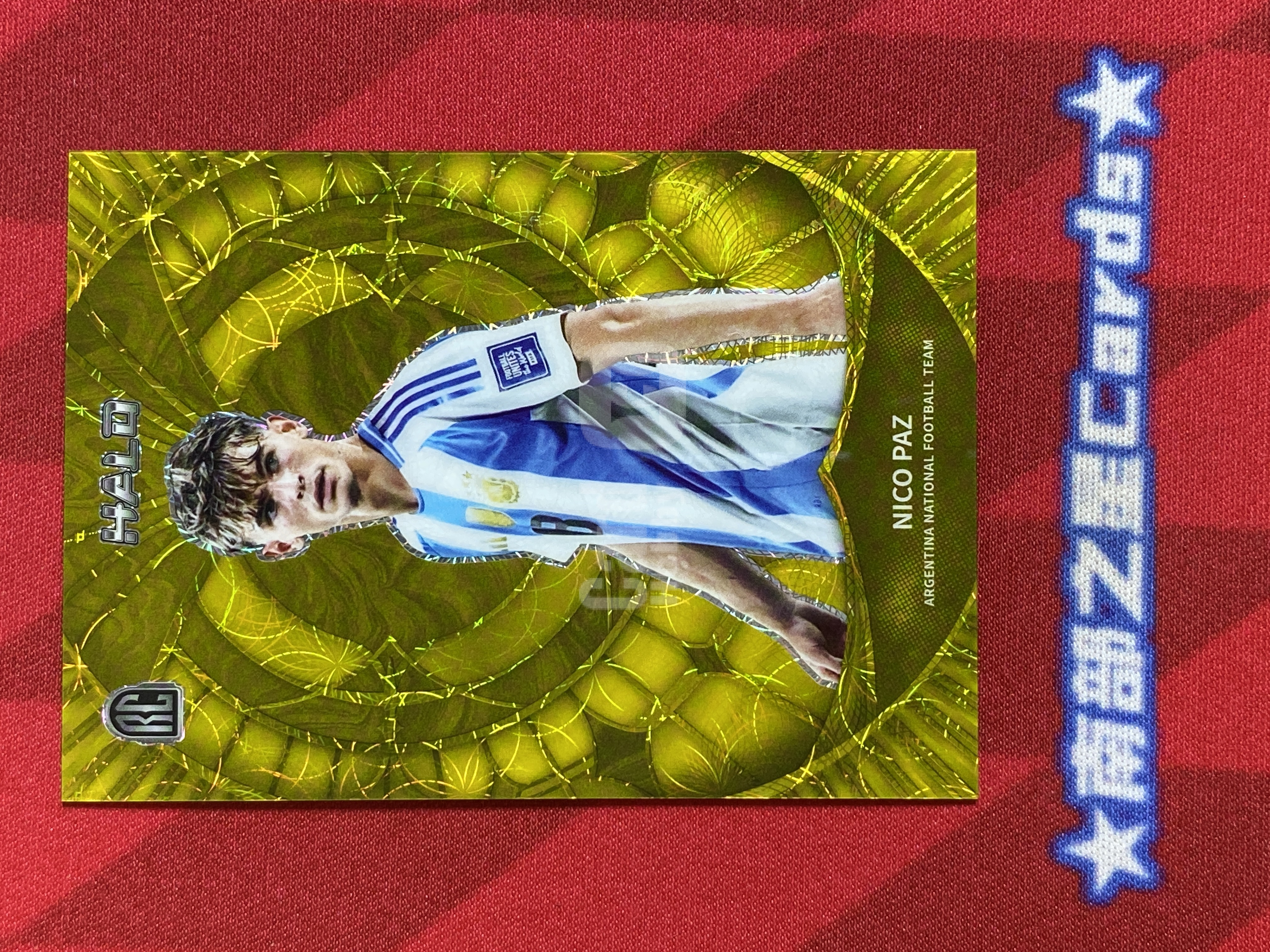 2025 Herock Halo Nico Paz RC 新秀 尼科 帕斯 阿根廷 皇马卡斯蒂亚 皇家马德里一线队 8/10编 低编 Base 金光晕折 闹翻天 阿根廷队盒 瑕疵如图【南部之星】kyx
