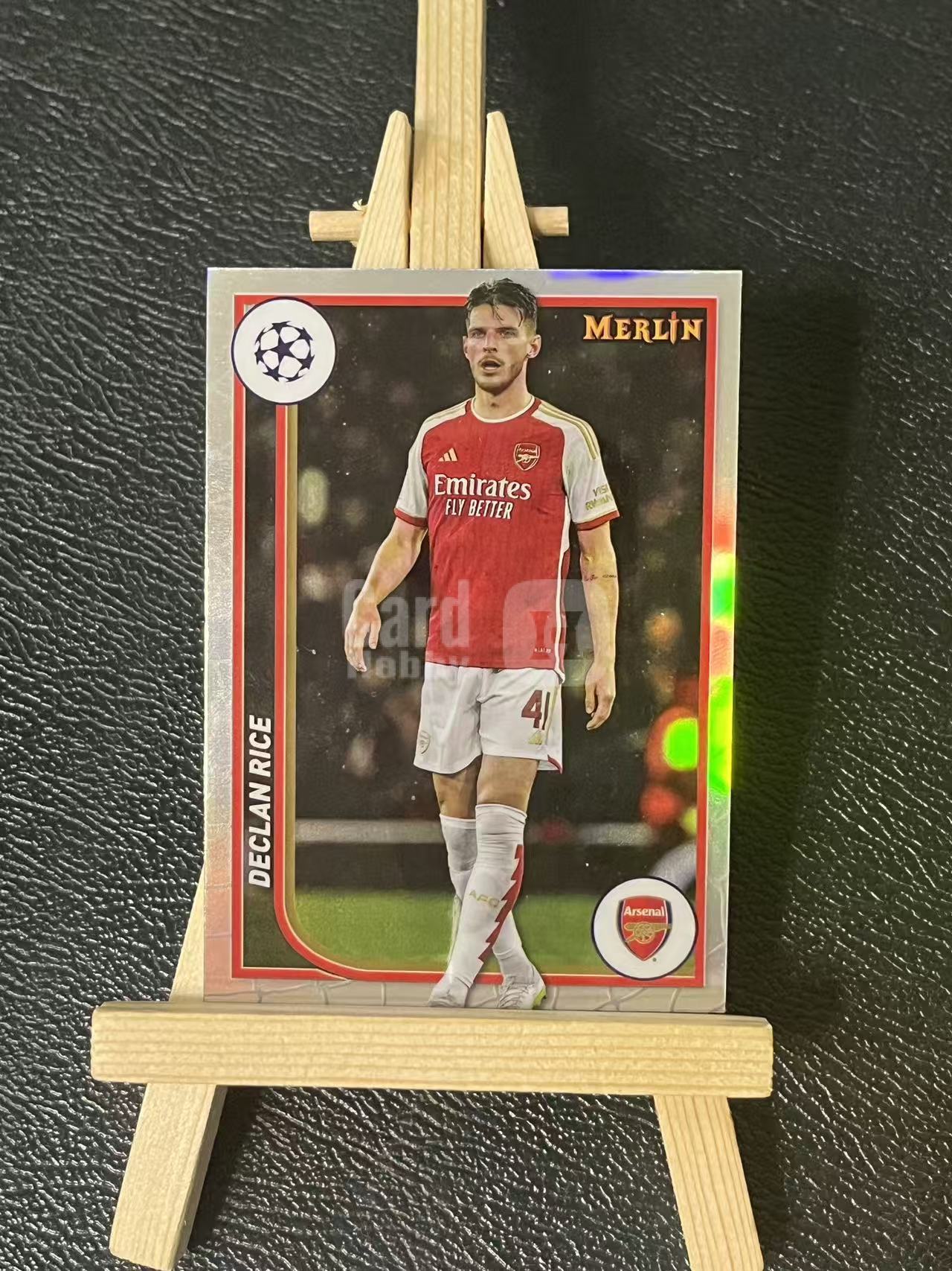 2024 Topps merlin Declan Rice 莱斯 阿森纳 欧冠 银折 实卡精美 卡品如图 LZ5