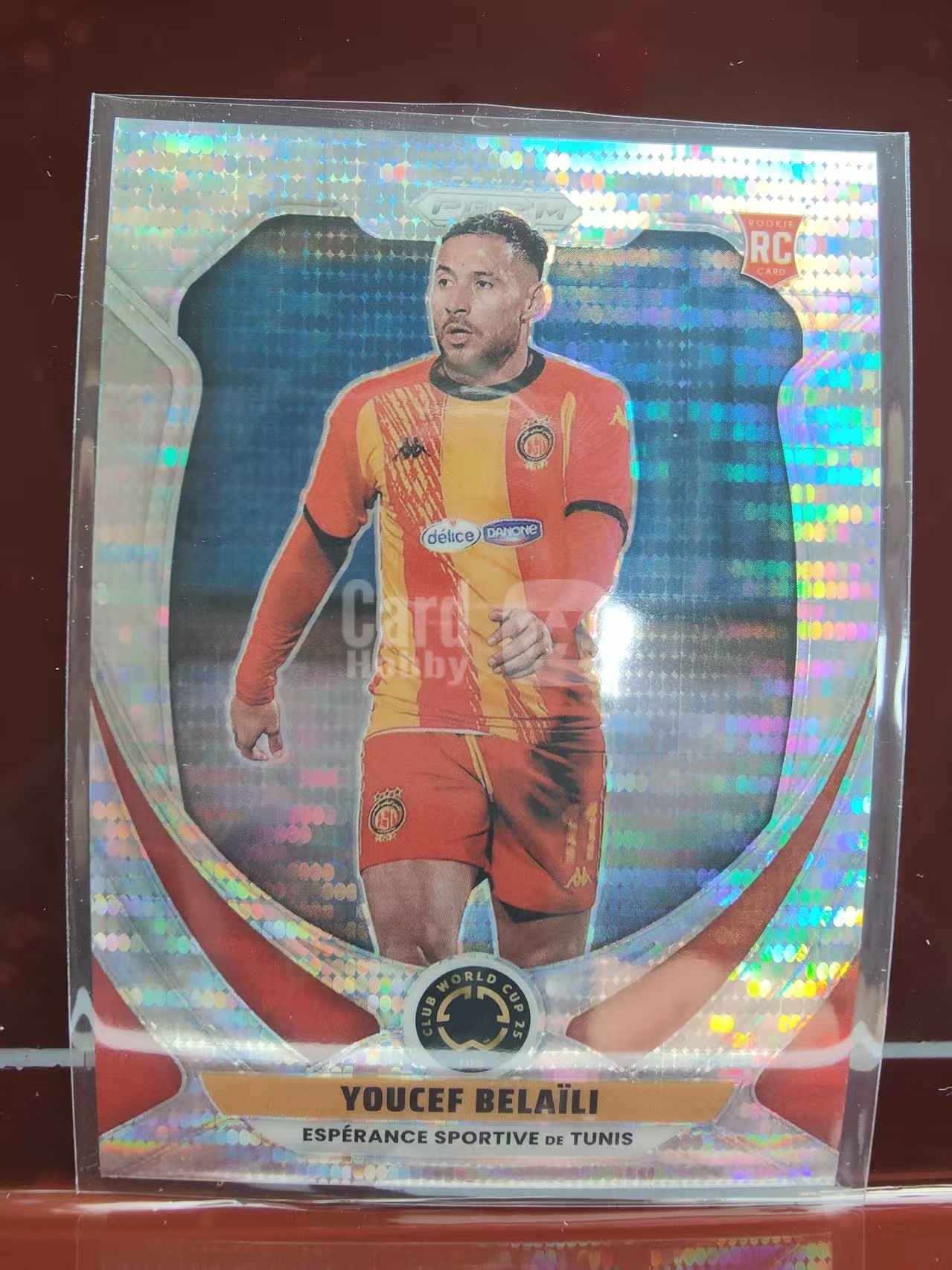 2025 Panini Prizm youcef belaili 突尼斯希望 约瑟夫 贝莱利 新秀RC  银脉冲折 世俱杯PZ 卡品如图 C030C