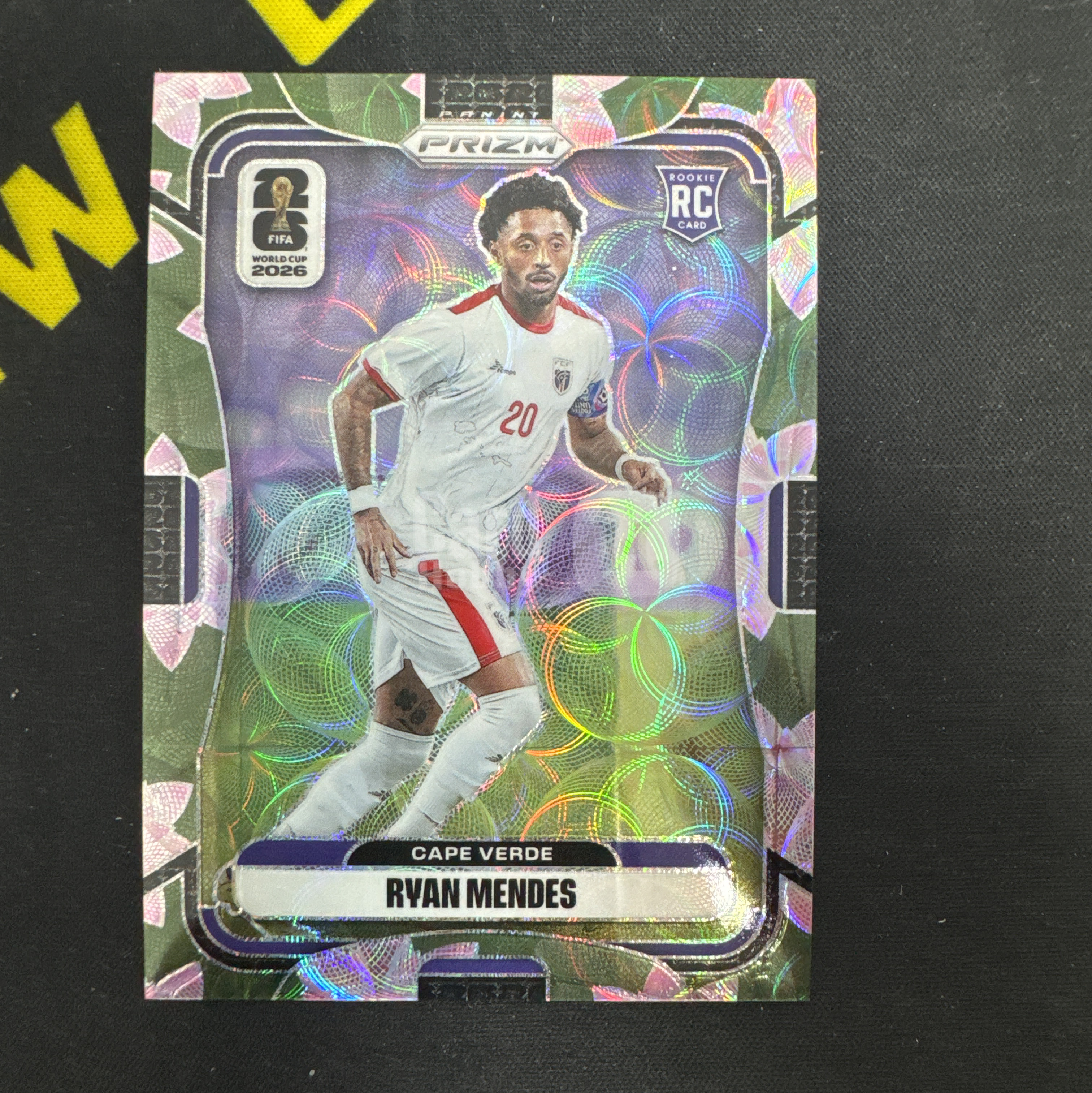 2025-26 Panini Prizm Fifa World Cup Ryan Mendes RC 瑞安 门德斯 佛得角 新秀 FIFA PZ Choice独占 莲花圈圈折 03/18编[等峰]