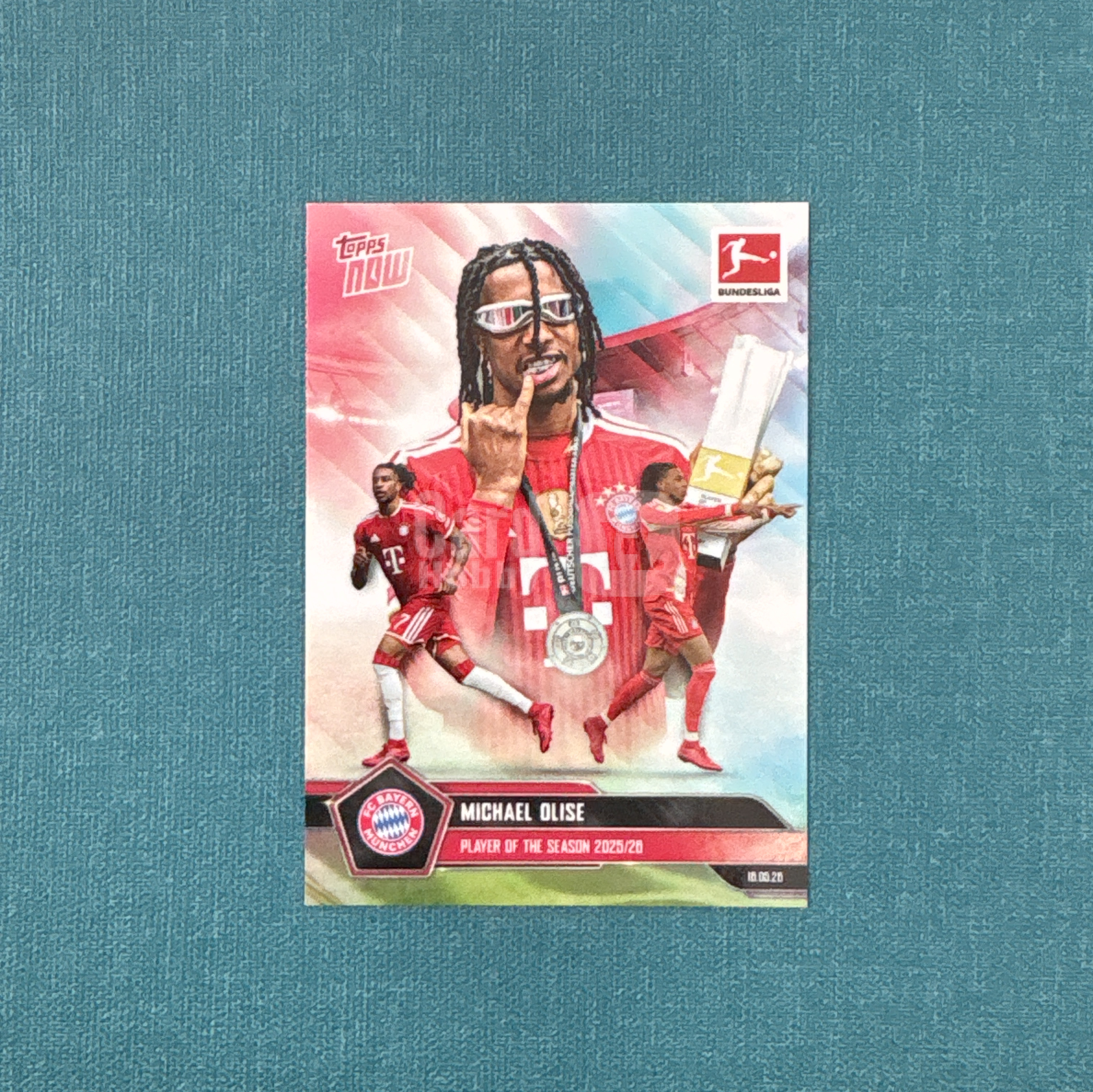 2026 Topps Now Michael Olise 迈克尔 奥利塞 德甲2025-26赛季最佳球员 拜仁慕尼黑 卡品如图 JGG