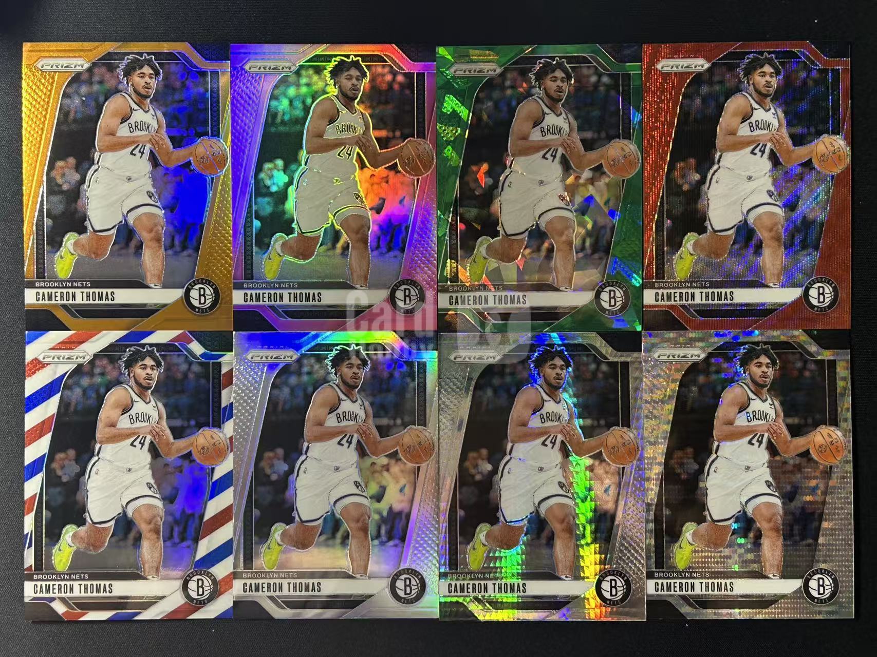 【阿泽代卖】2024-25 Panini Prizm Cameron Thomas 篮网 卡梅伦 托马斯 小火车 /49 /249 橙折 粉折 绿碎冰 红波纹 三色折 银折 打包带编 细节如图-土曾